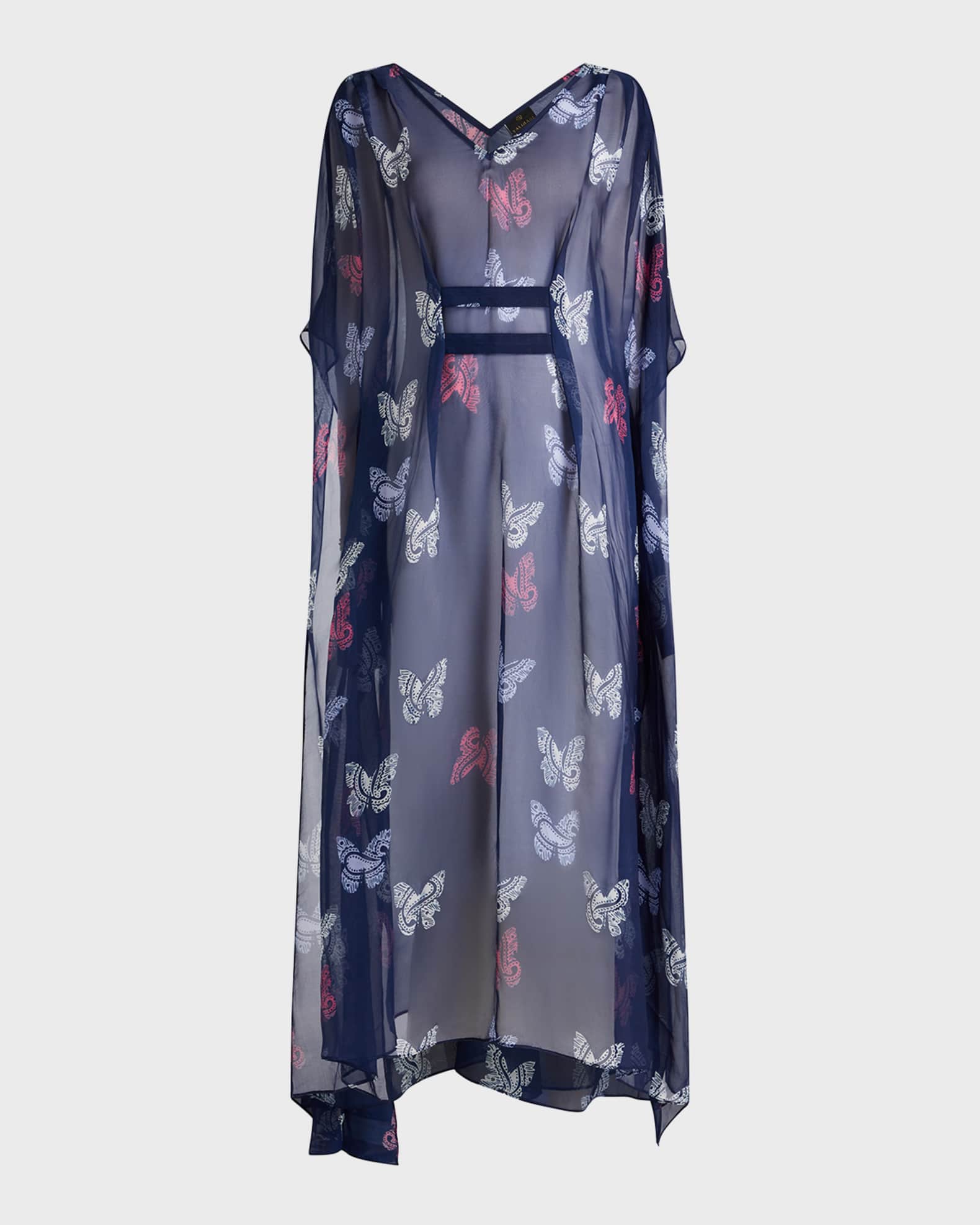 Florence Sheer Butterfly Caftan Coverup