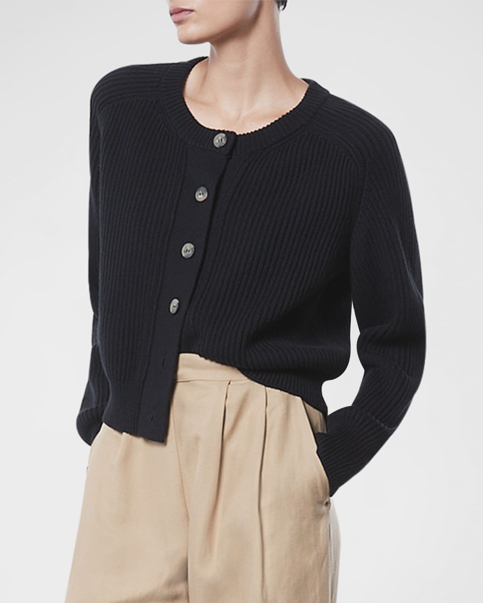 Enza Costa Chunky Cotton Cardigan