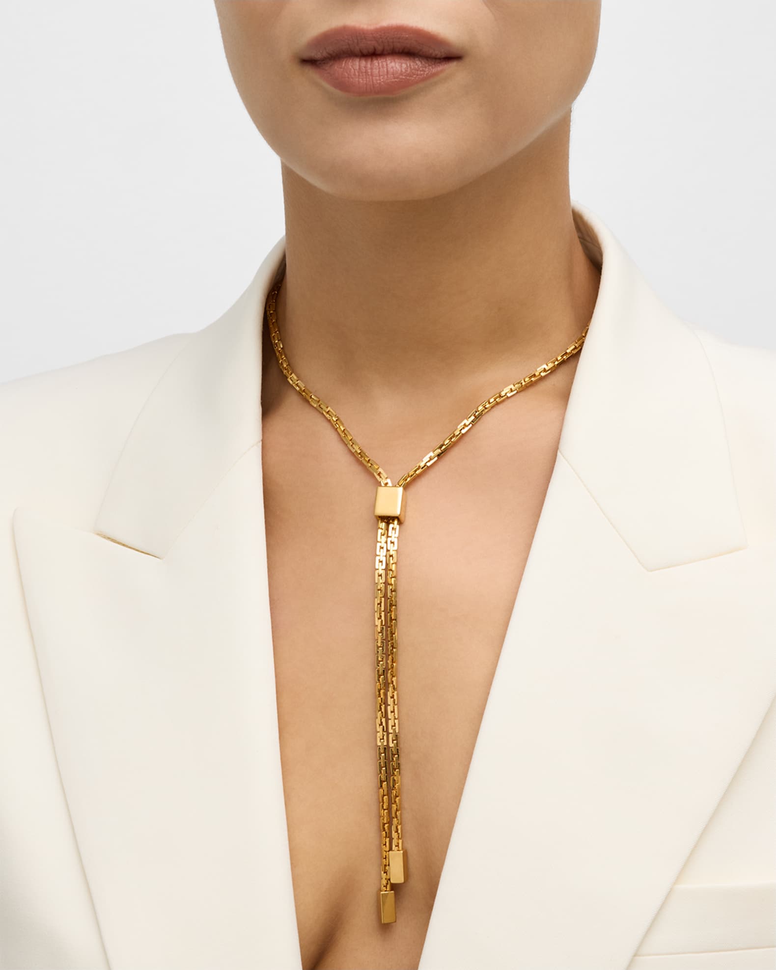 TOM FORD Brass Lariat Necklace Neiman Marcus