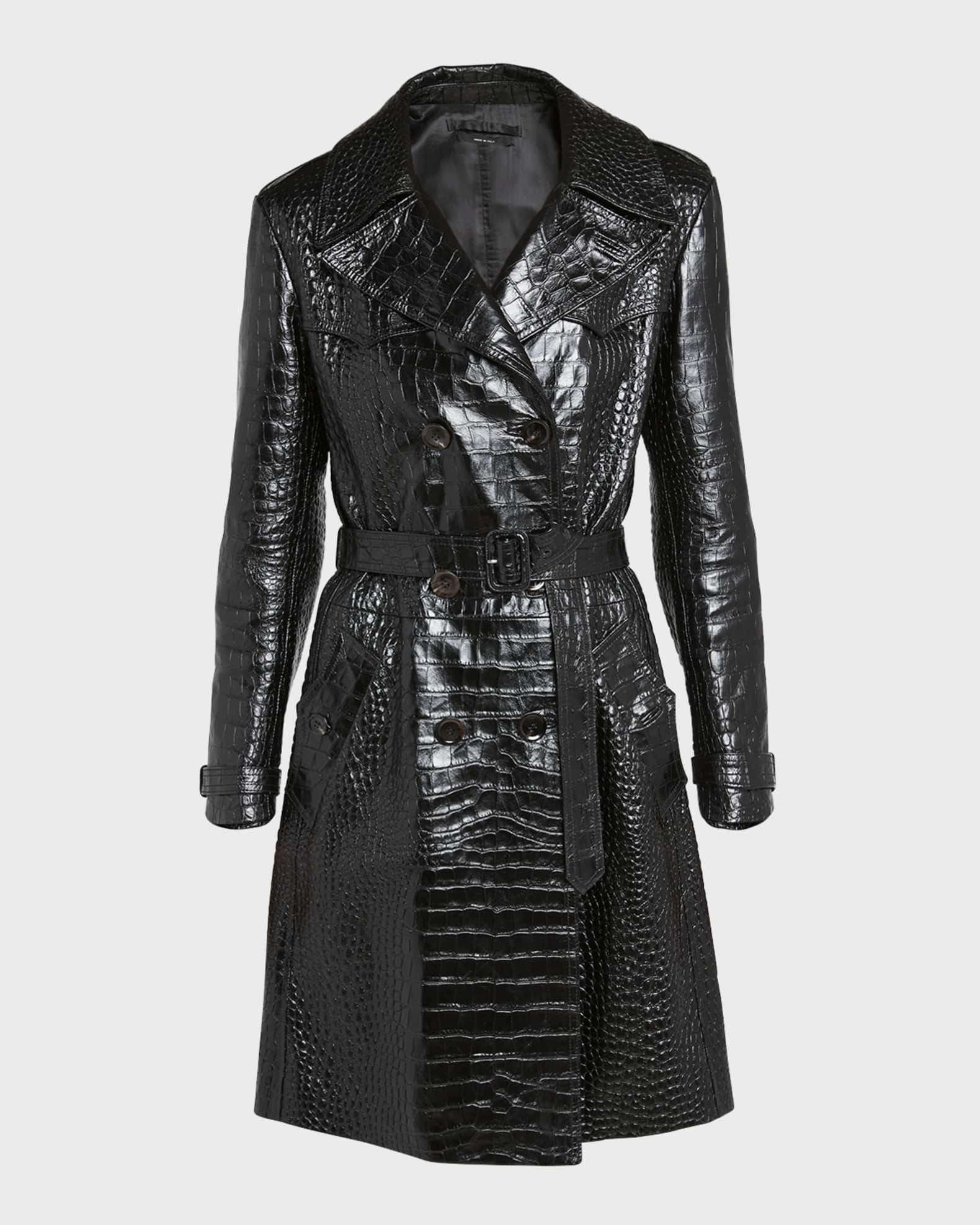 Crocodile trench coat codizioni louis vuitton