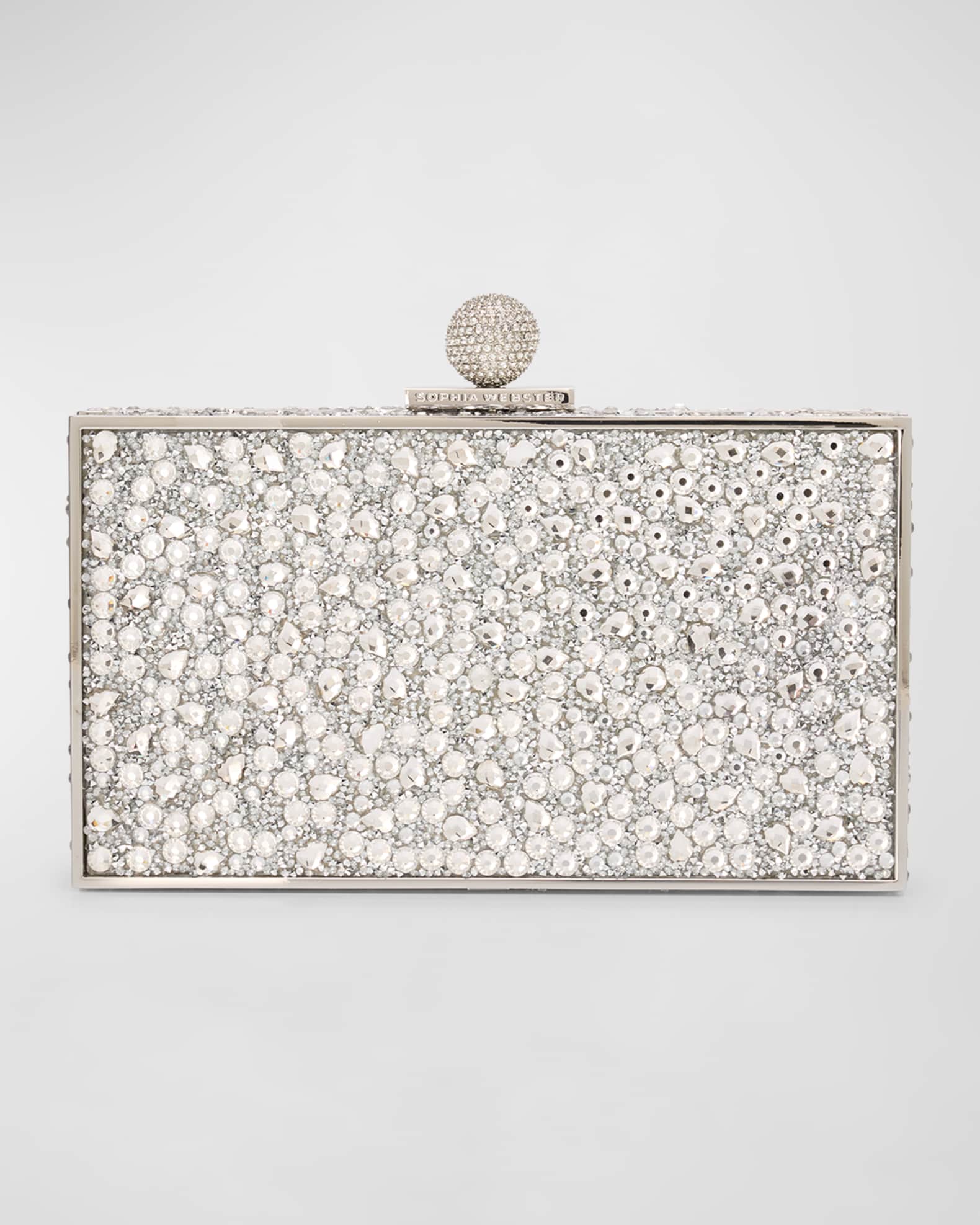 Sophia Webster Clara Bijou Crystal Box Top Handle Bag Neiman Marcus