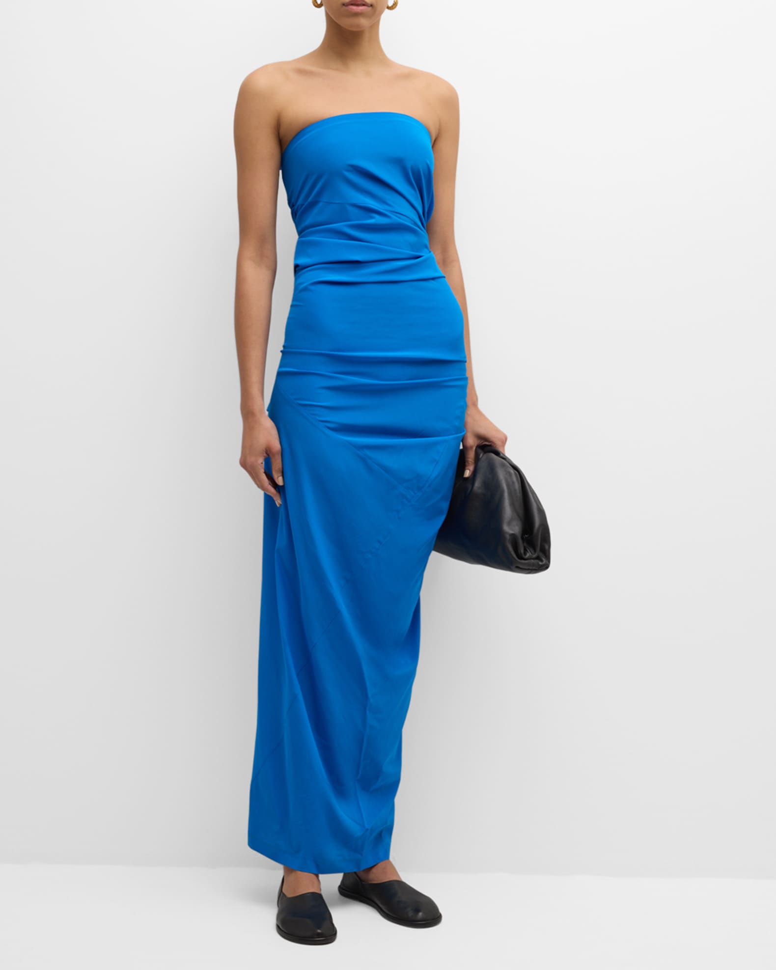 Odette Strapless Silk-Blend Cocktail Dress  1