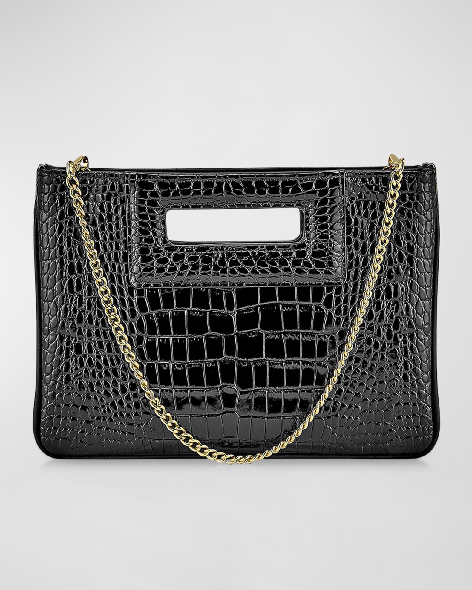 Croc clutch bag shop
