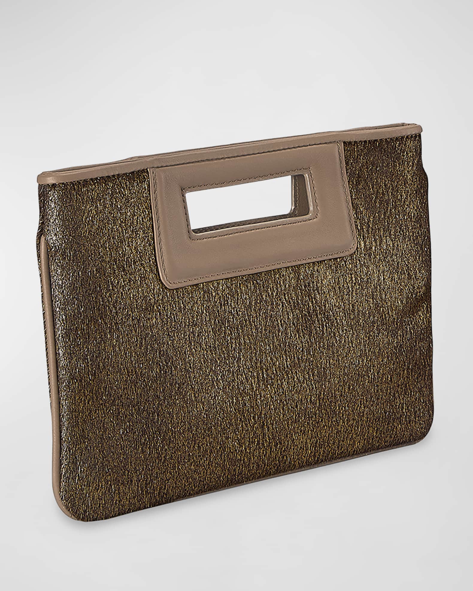 Gigi New York Willa Metallic Calf Hair Clutch Bag Neiman Marcus
