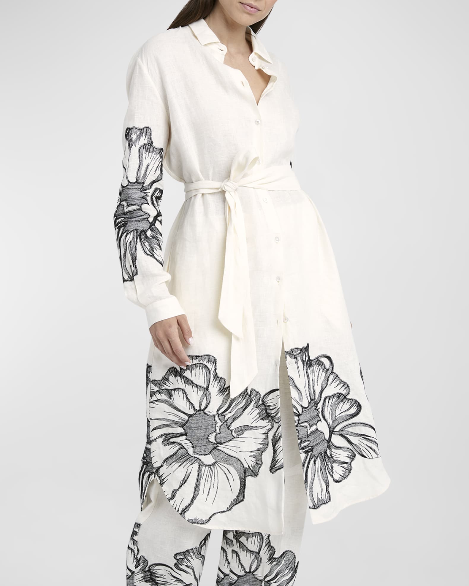 Love By Design Long Beach Embroidered Shirtdress