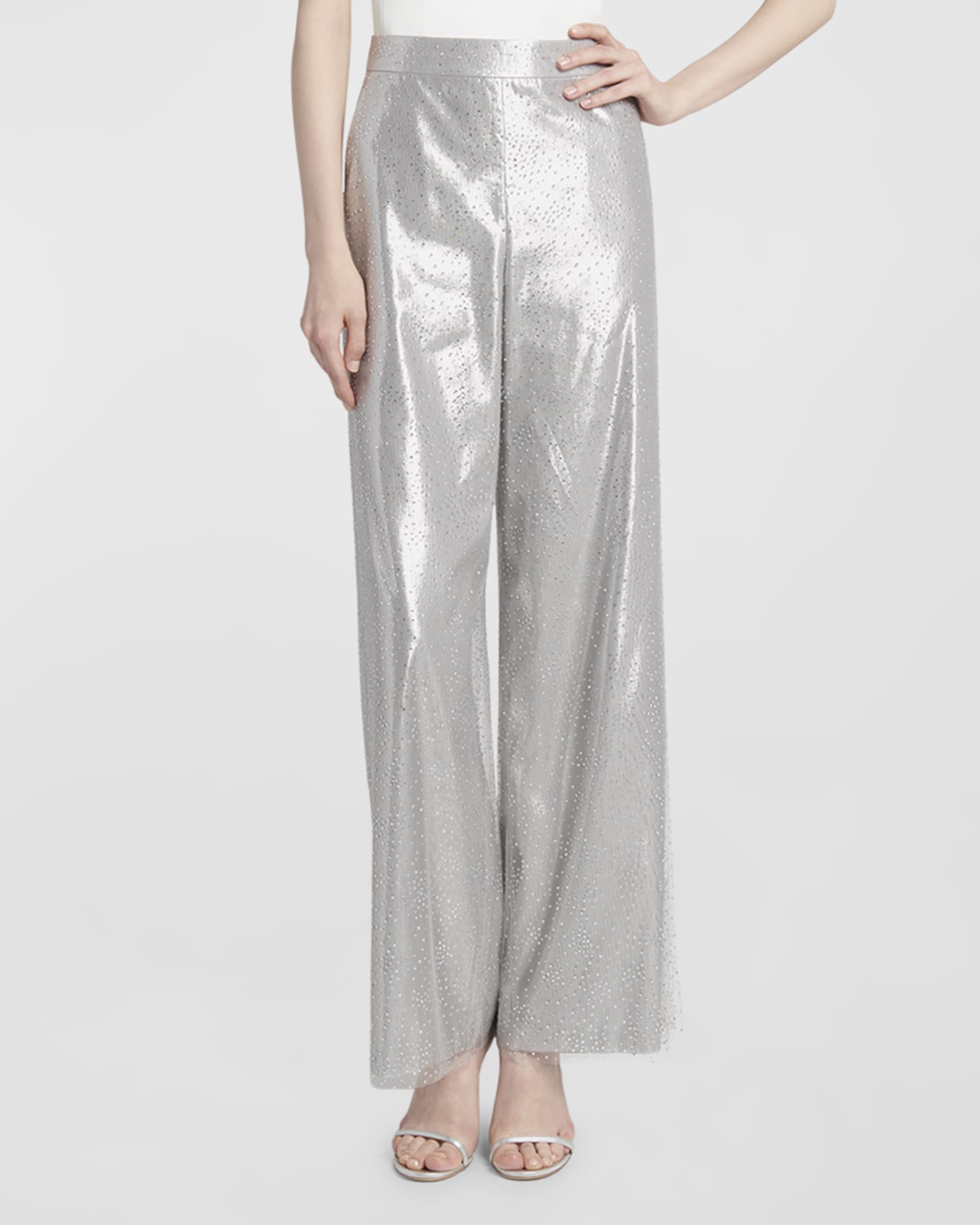 パンツ Giorgio Armani Mint Green Satin Pant Women's Giorgio Armani Designer Pants | Saks Fifth Avenue