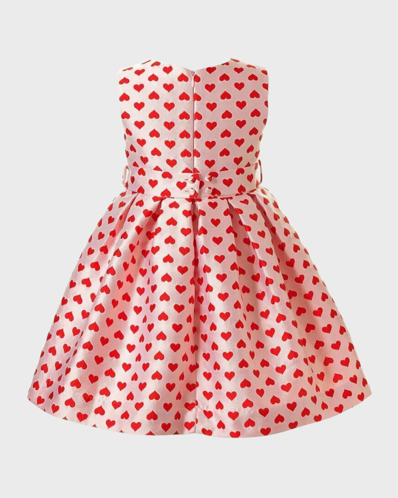 Girl's Heart Damask Dress, Size 2-14 1