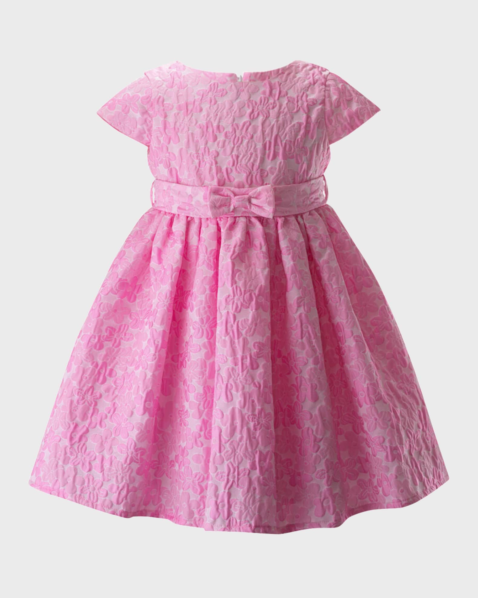 Girl's Daisy Damask Party Dress, Size 2-10 0