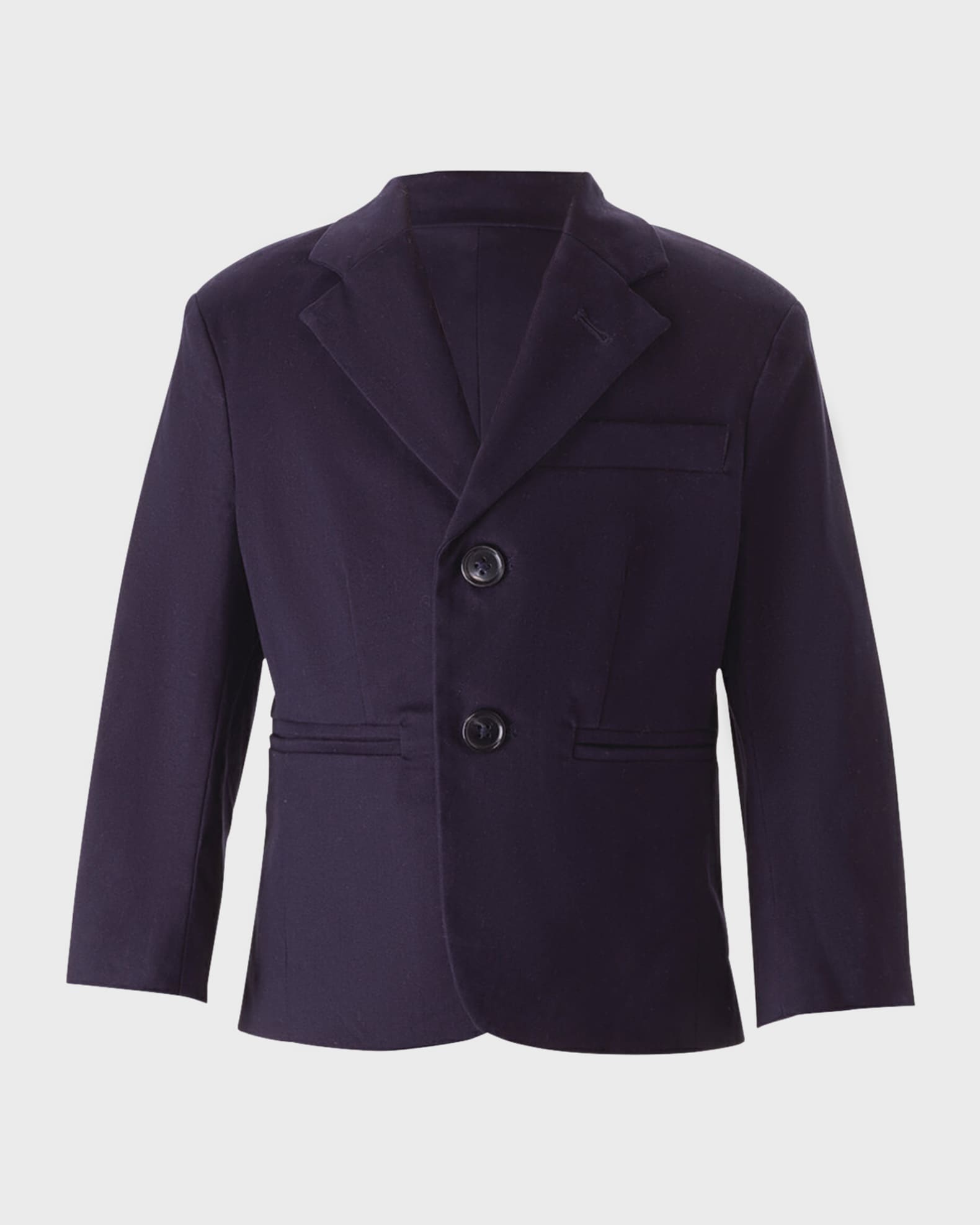 Boy's Two-Button Cotton Blazer, Size 2-10 0