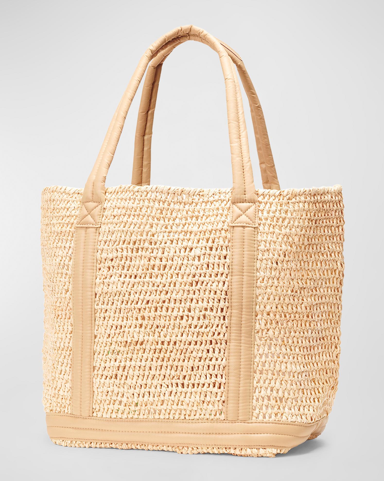 MZ WALLACE Medium Raffia Tote Bag | Neiman Marcus