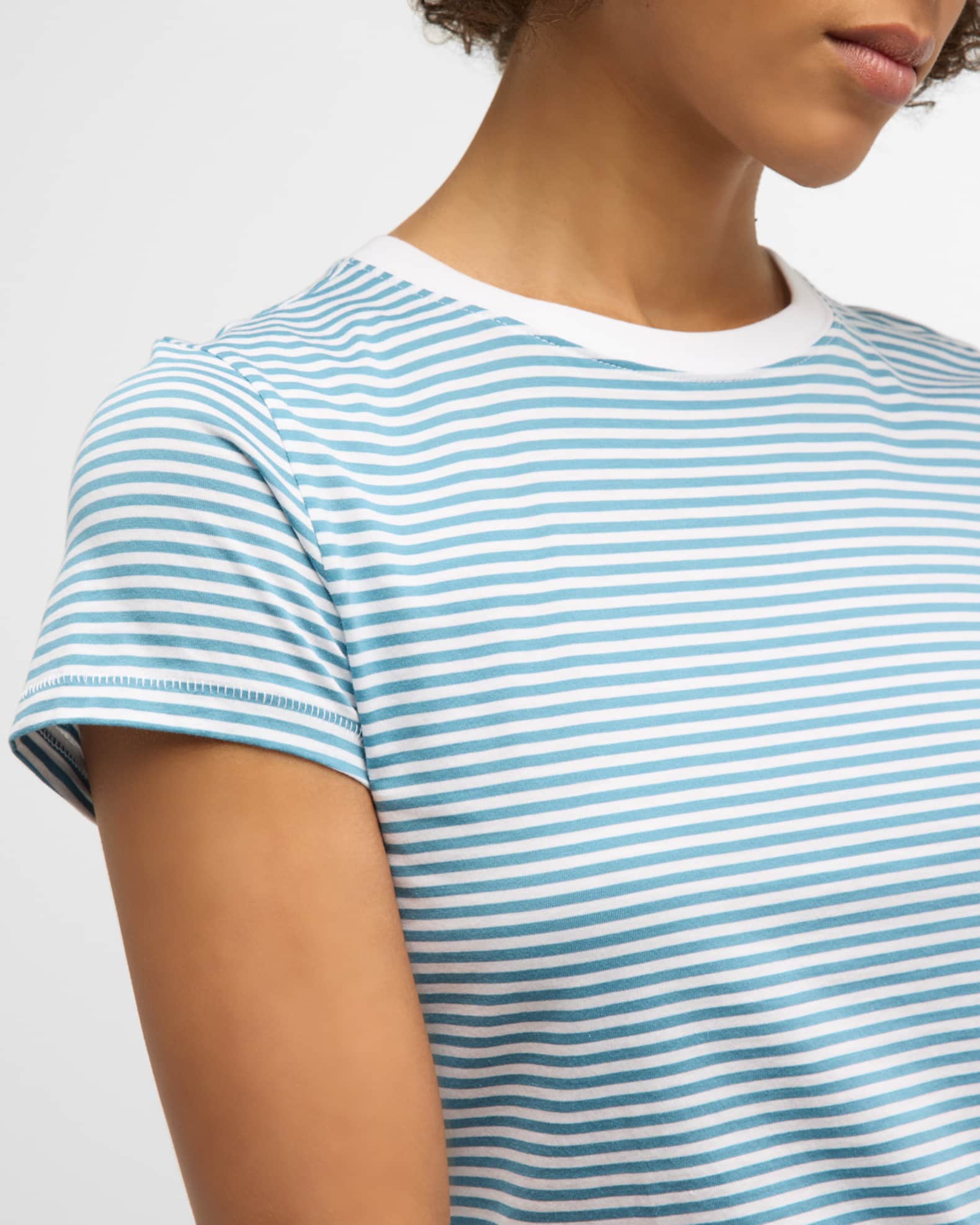 FRAME Striped Crewneck Tee | Neiman Marcus