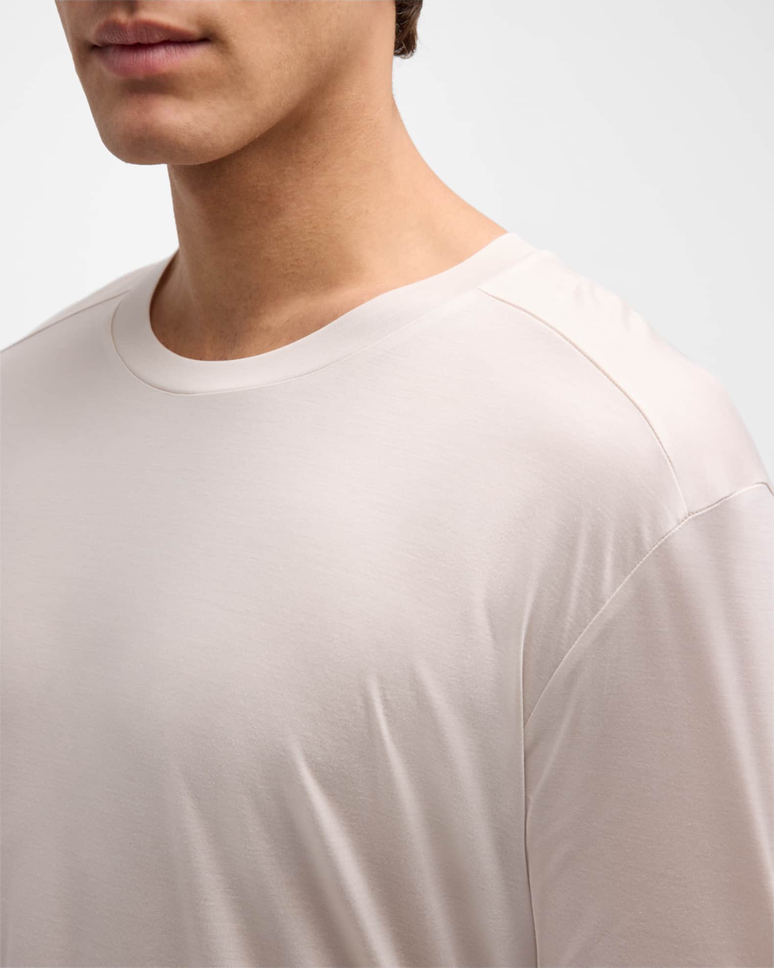 Zimmerli Men's Lyocell Short-Sleeve Crewneck T-Shirt | Neiman Marcus