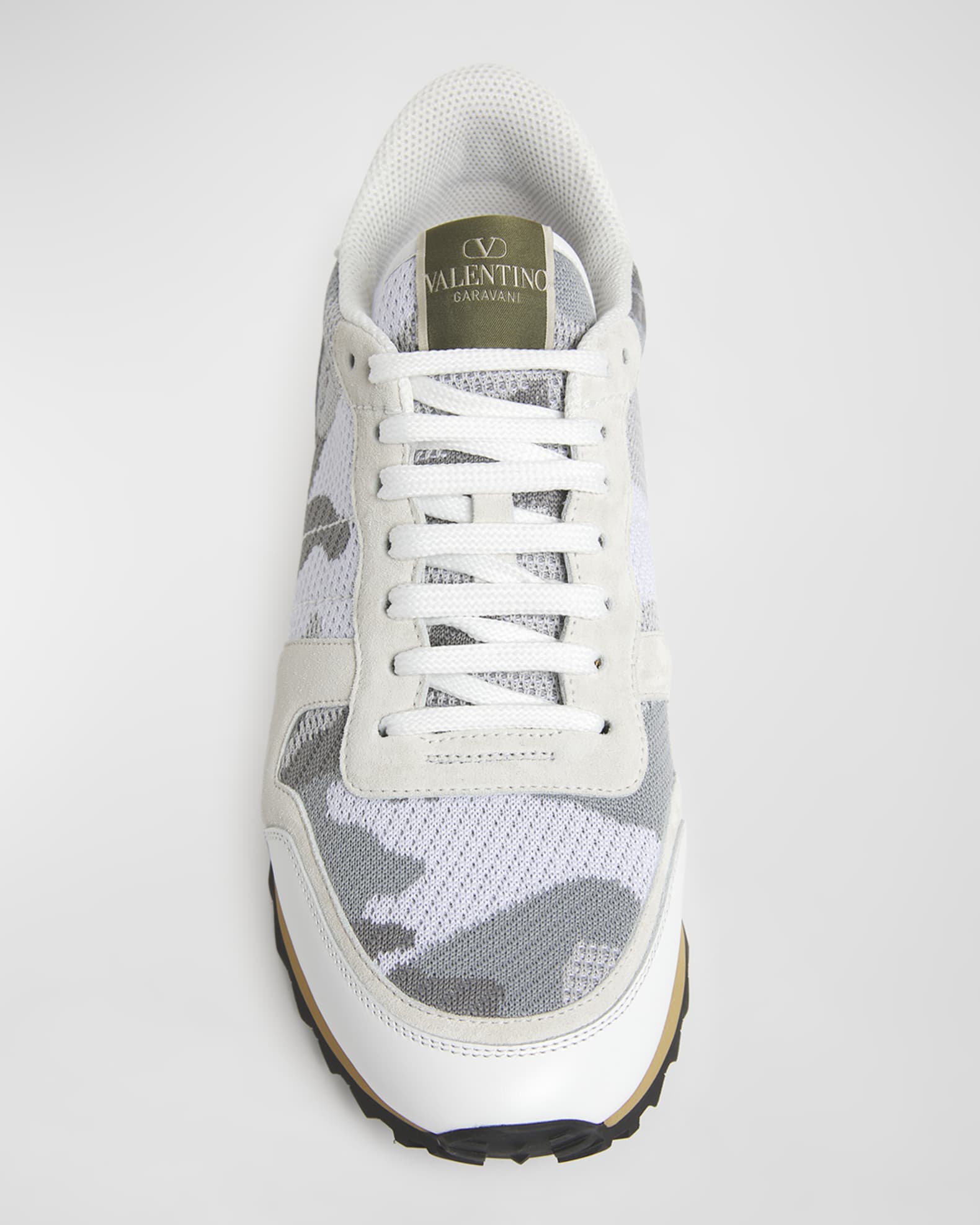 Men s Rockrunner Camo Print Mesh Runner Sneakers