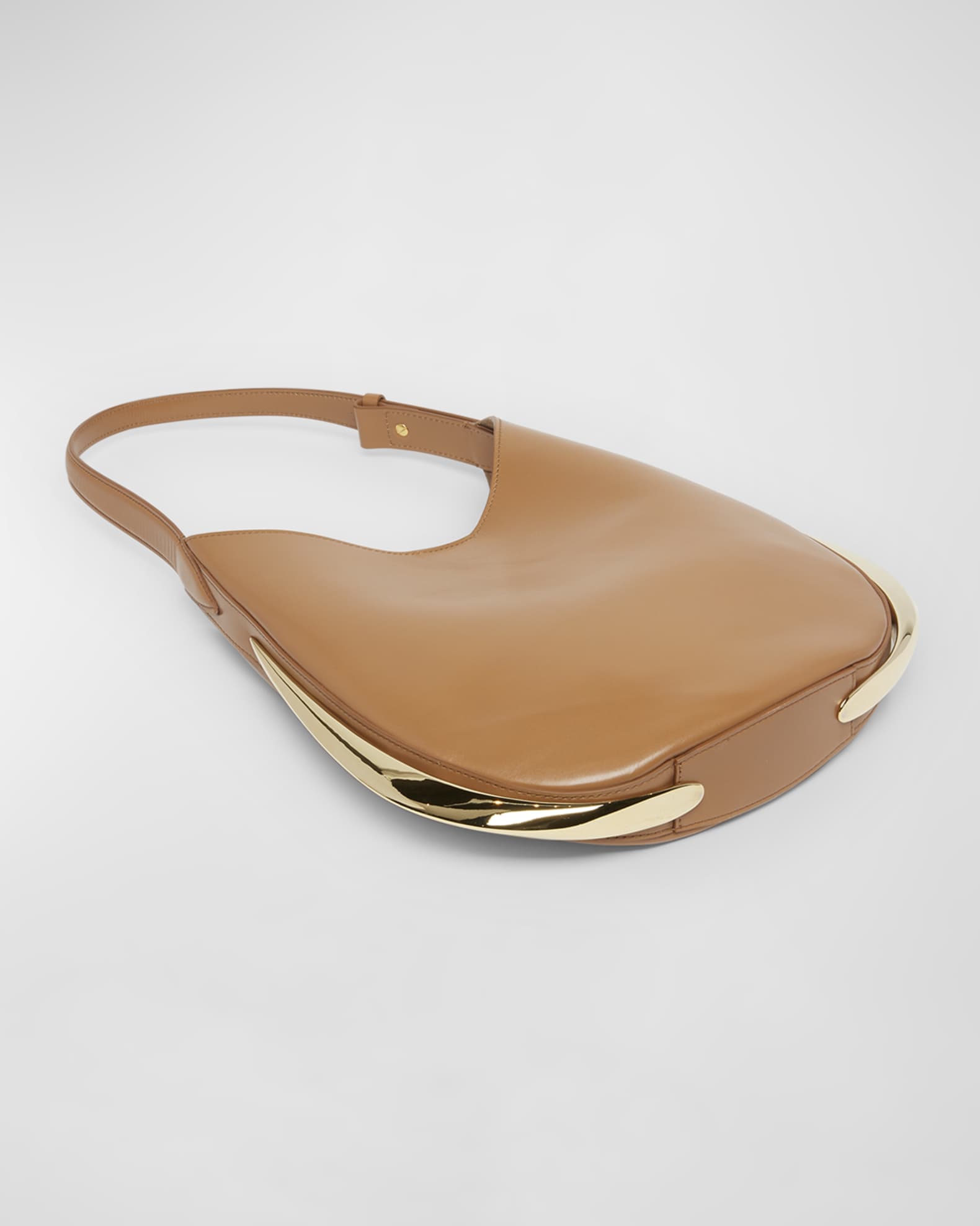 Amalia Metal Leather Hobo Bag 1