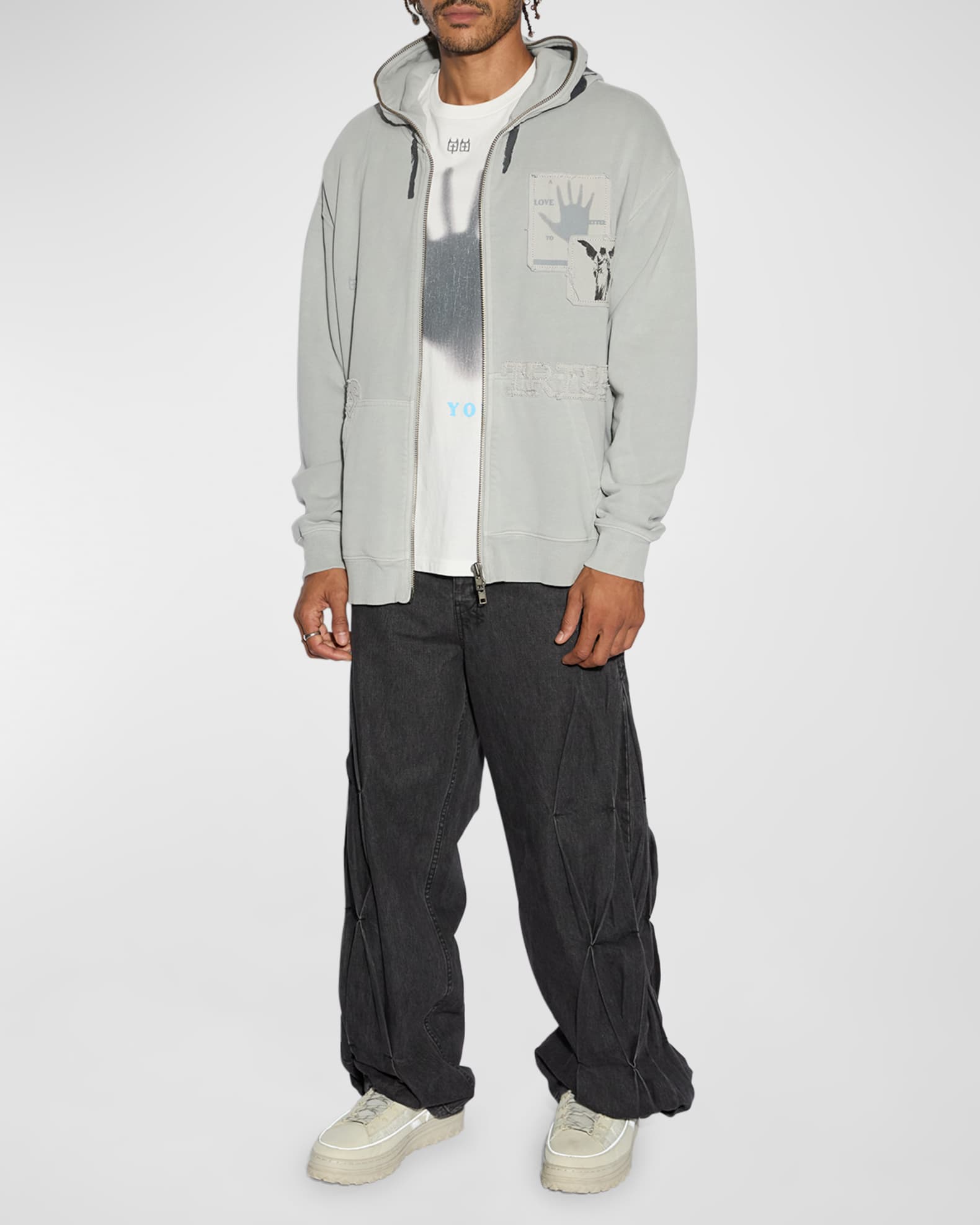 Ksubi x Trippie Redd Men's Zip Hoodie Neiman Marcus