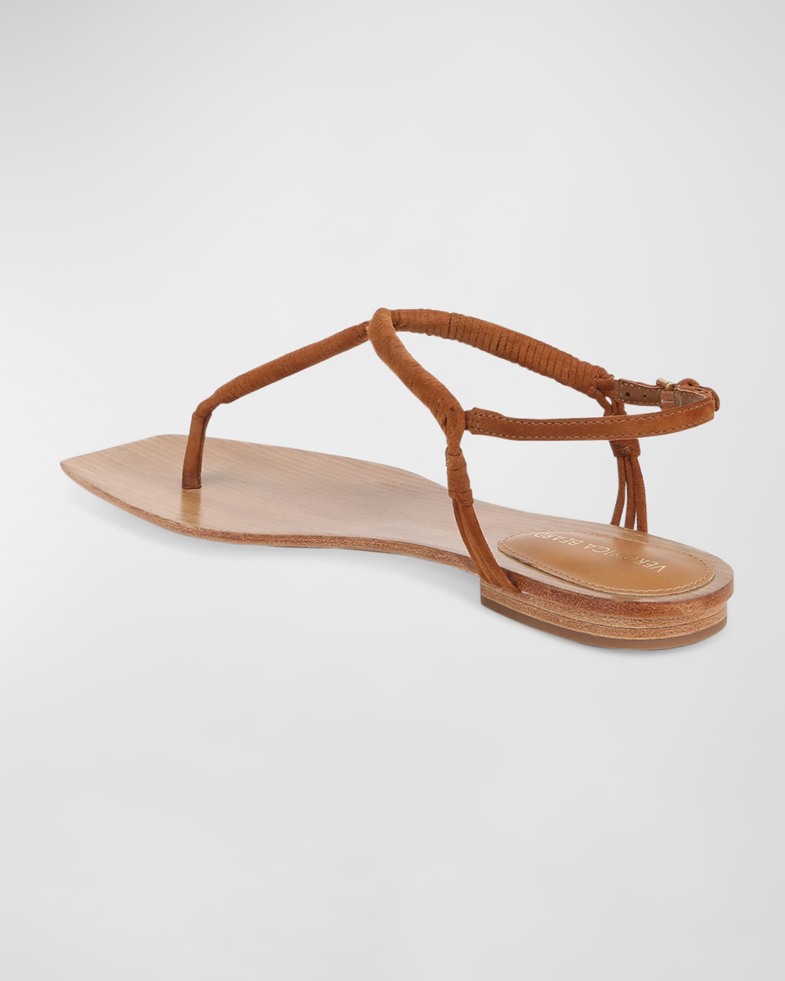 Veronica Beard Amelia Wrapped Suede Slingback Sandals | Neiman Marcus