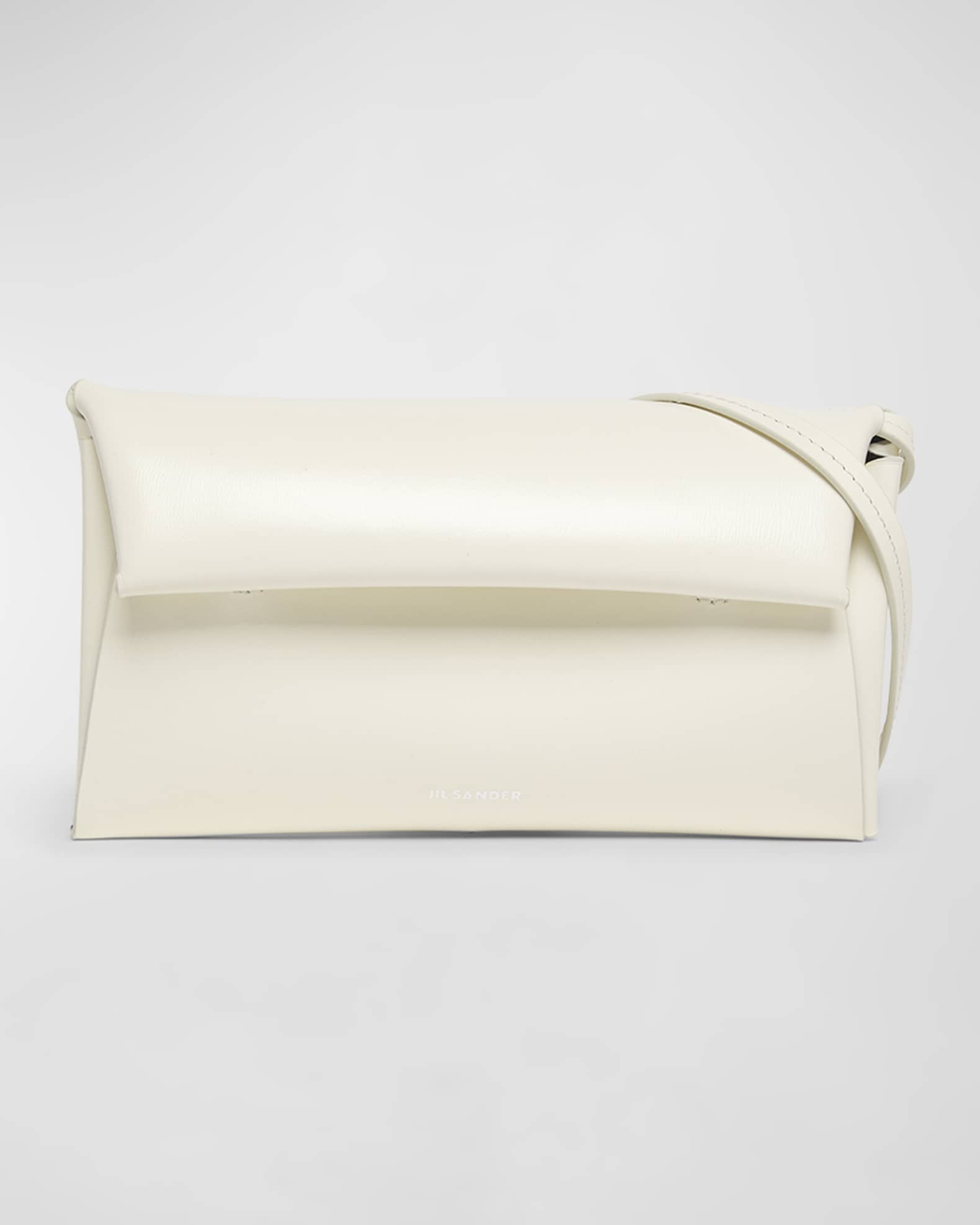 Jil Sander Small Envelope Flap Leather Shoulder Bag