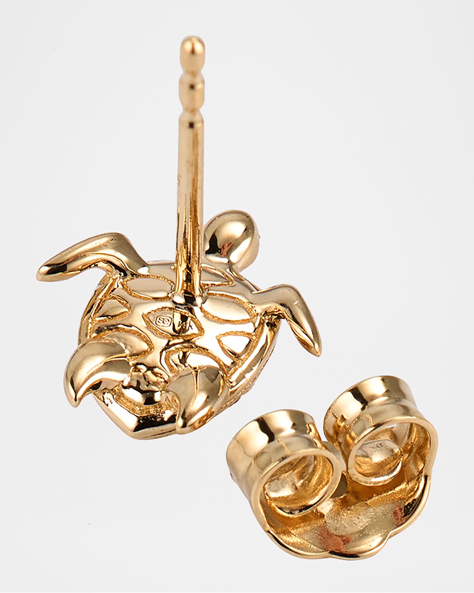 Sydney Evan 14K Turtle Earring with Marquise Eye Shell, Single | Neiman ...