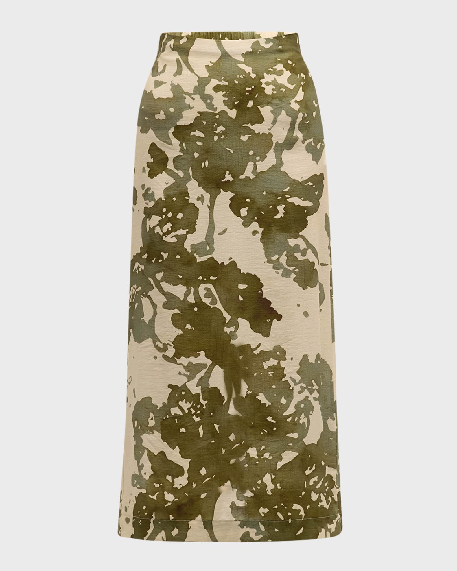 pinkfilosofy Fiji Abstract Midi Skirt