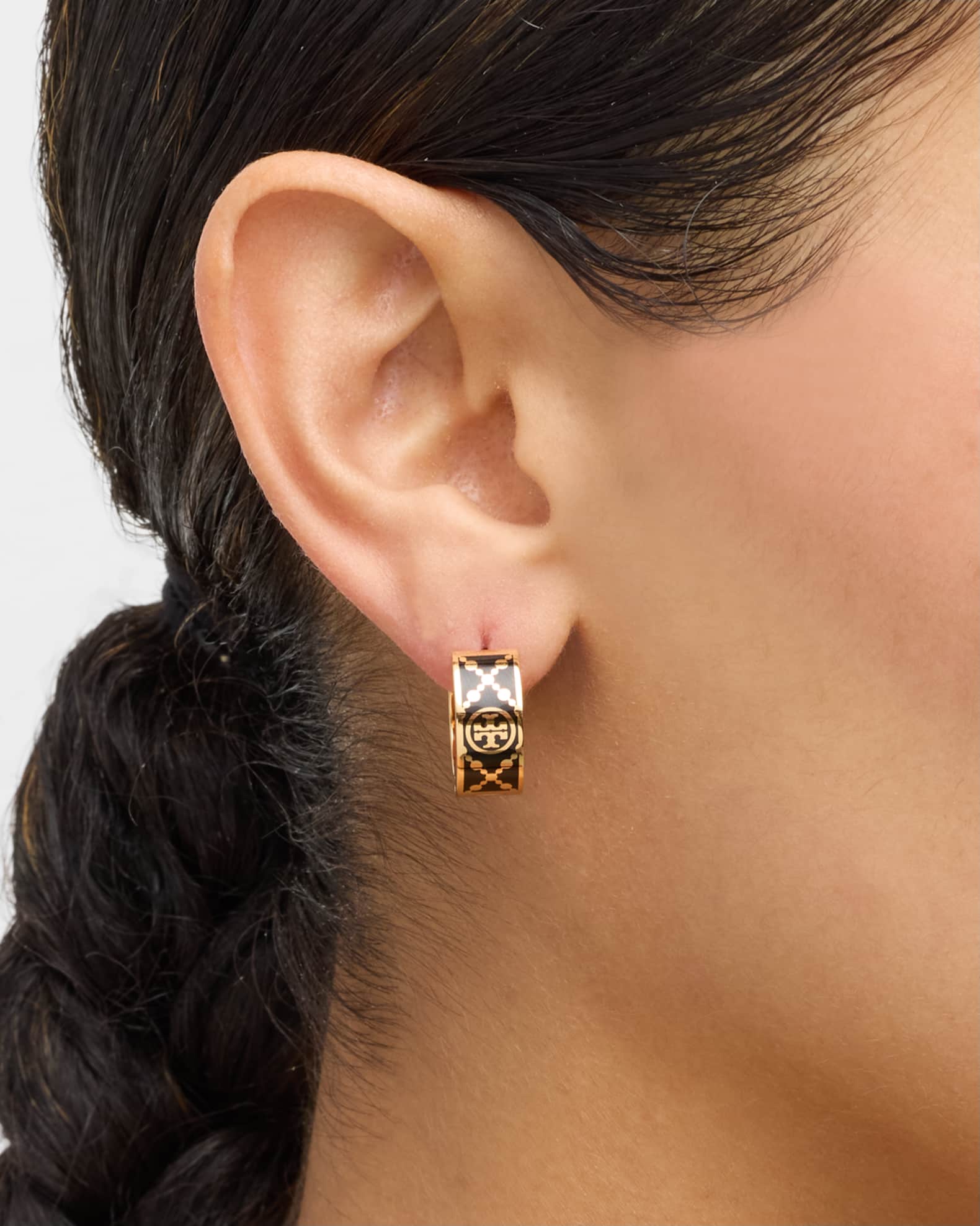 Tory burch pierced t hoop earrings outlet