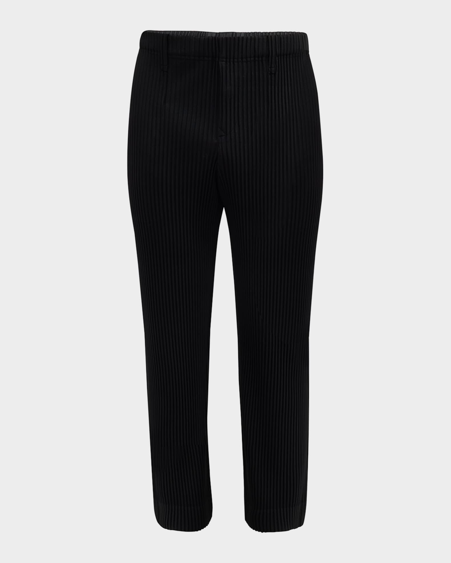Homme Plisse Issey Miyake Men's Pleated Straight Pants | Neiman Marcus