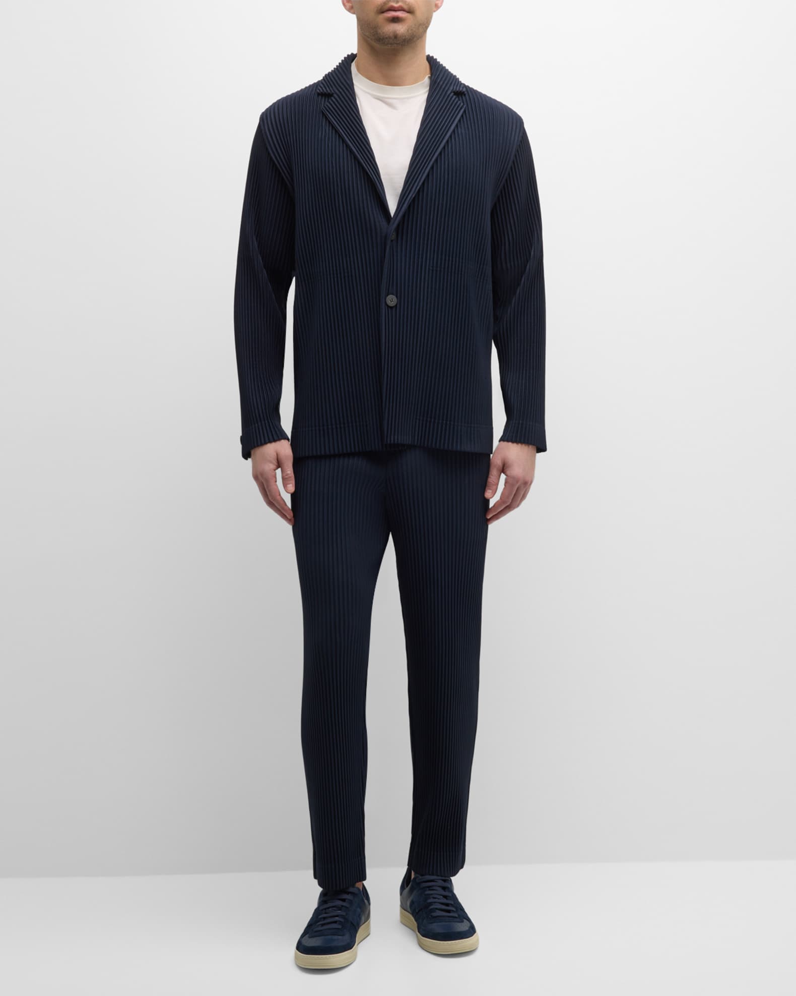 Homme Plisse Issey Miyake Men's Pleated Straight Pants