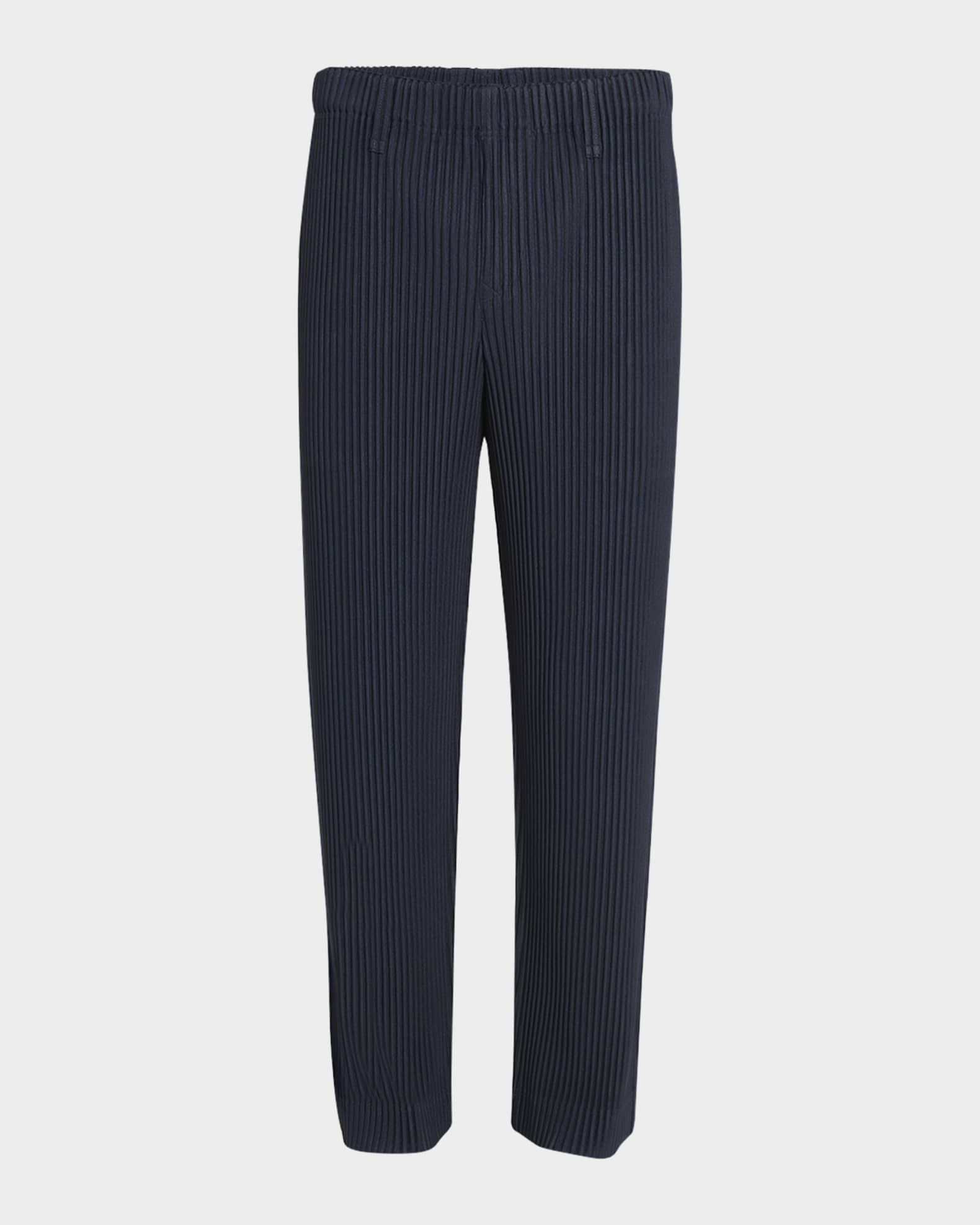 Men's Pleated Straight Pants