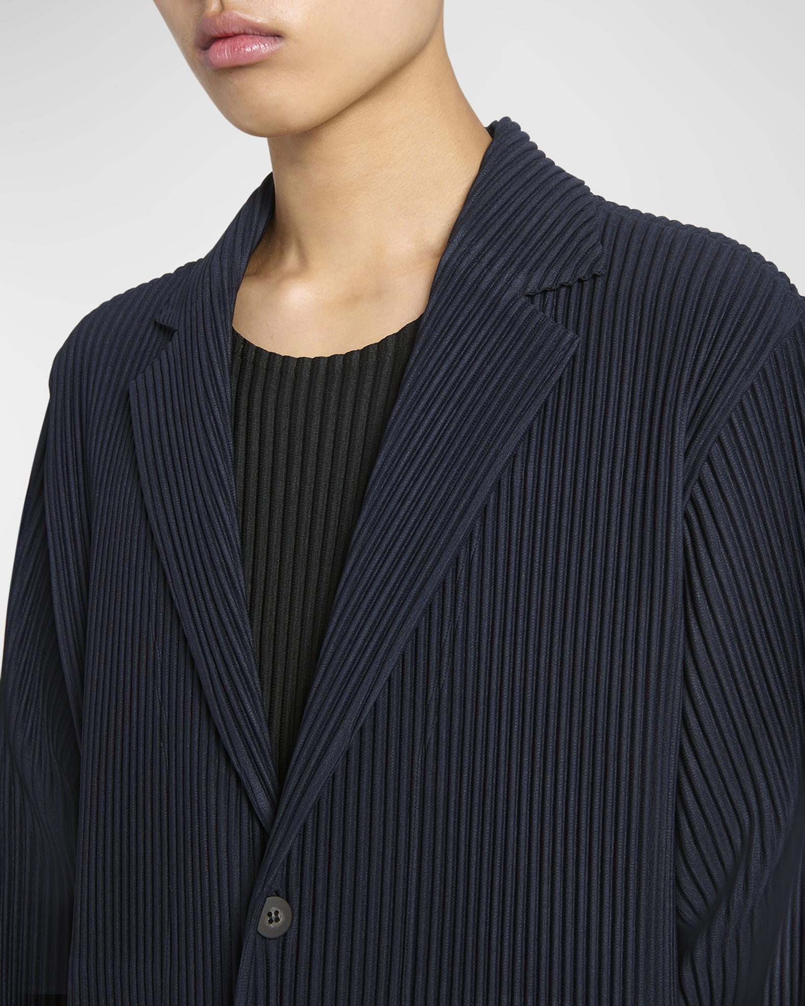 Homme Plisse Issey Miyake Men's Pleated Single-Button Sports Jacket ...