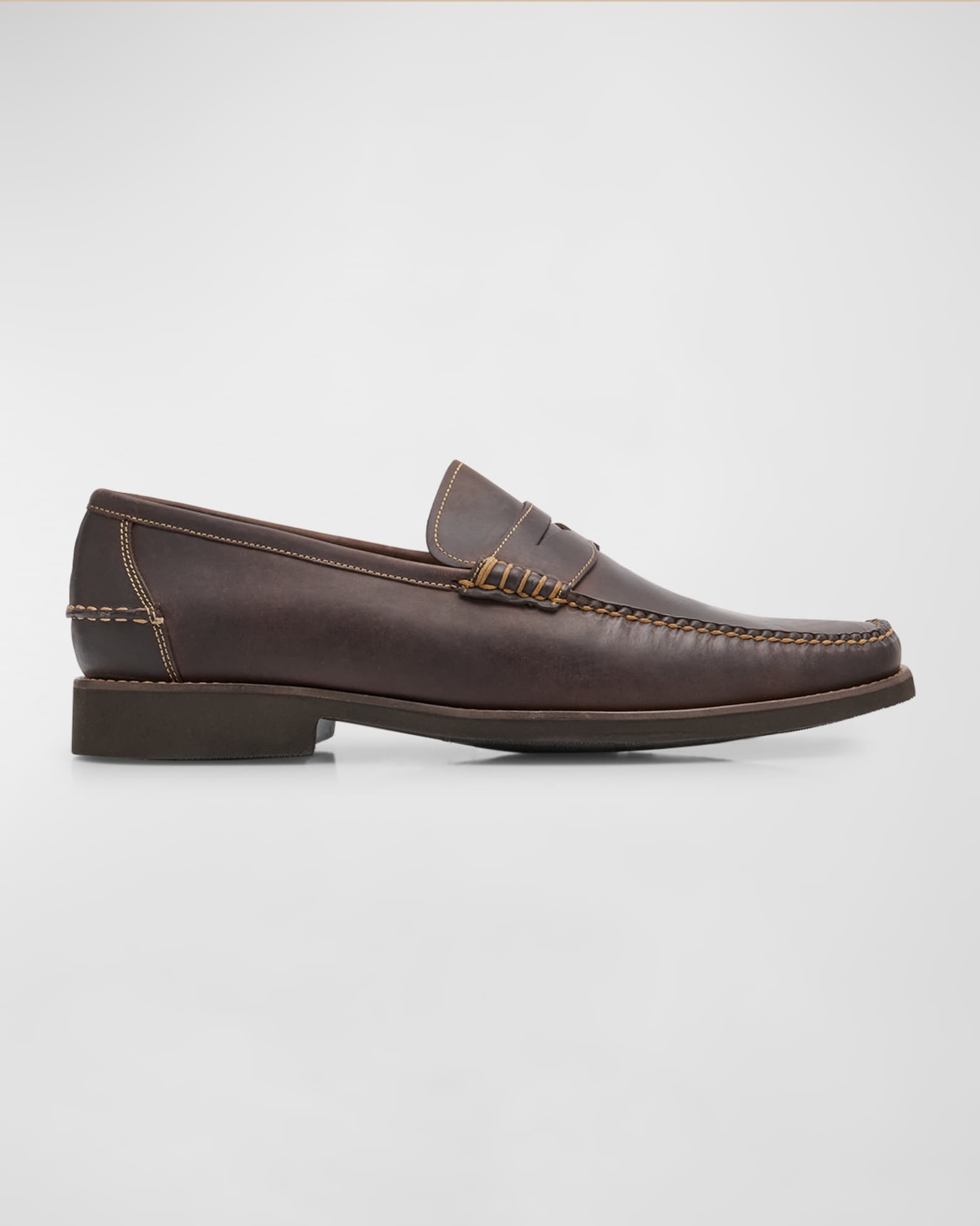 Men's Handsewn Leather Penny Loafers 0