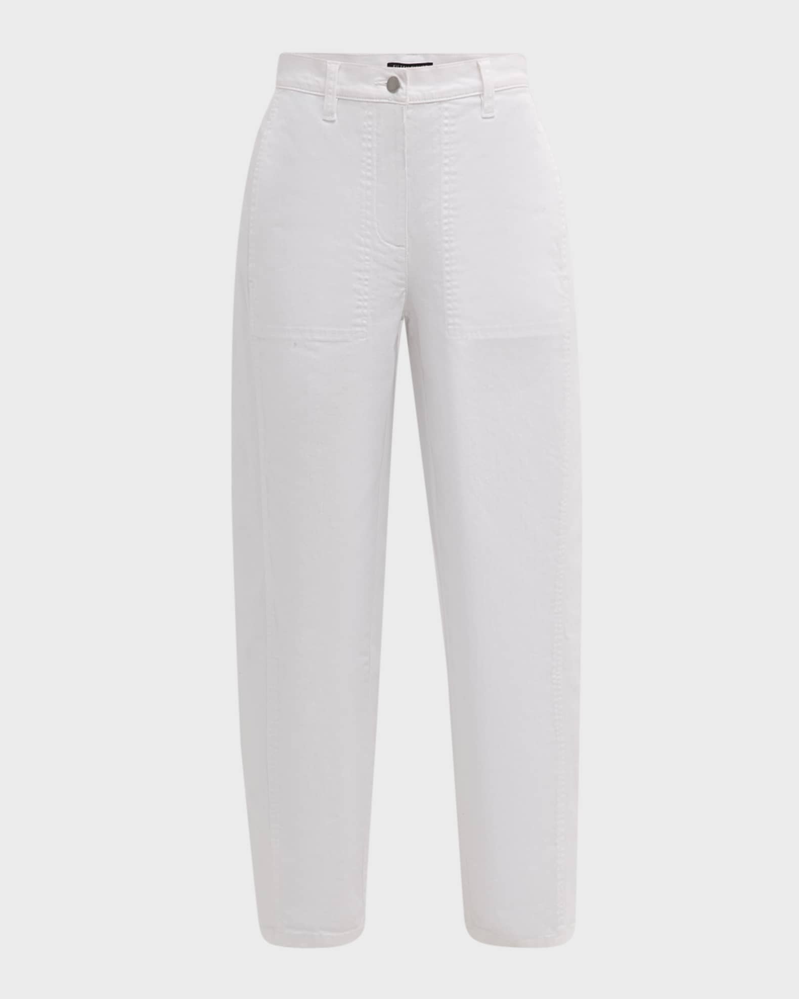 Eileen Fisher Petite Garment-Dyed Denim Ankle Pants