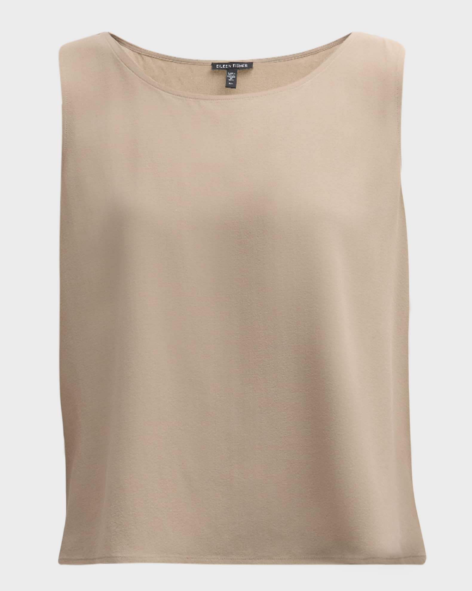 Eileen Fisher, Tops, Eileen Fisher Tank Top Womens Xs Silk Georgette  Crepe V Neck Sleeveless Stretch