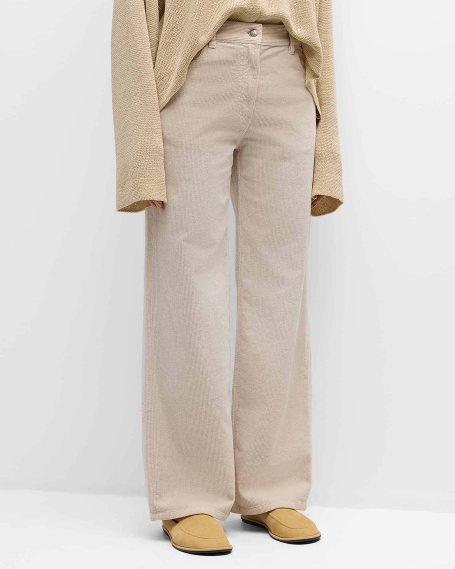 Dan Corduroy Straight-Leg Pants 1