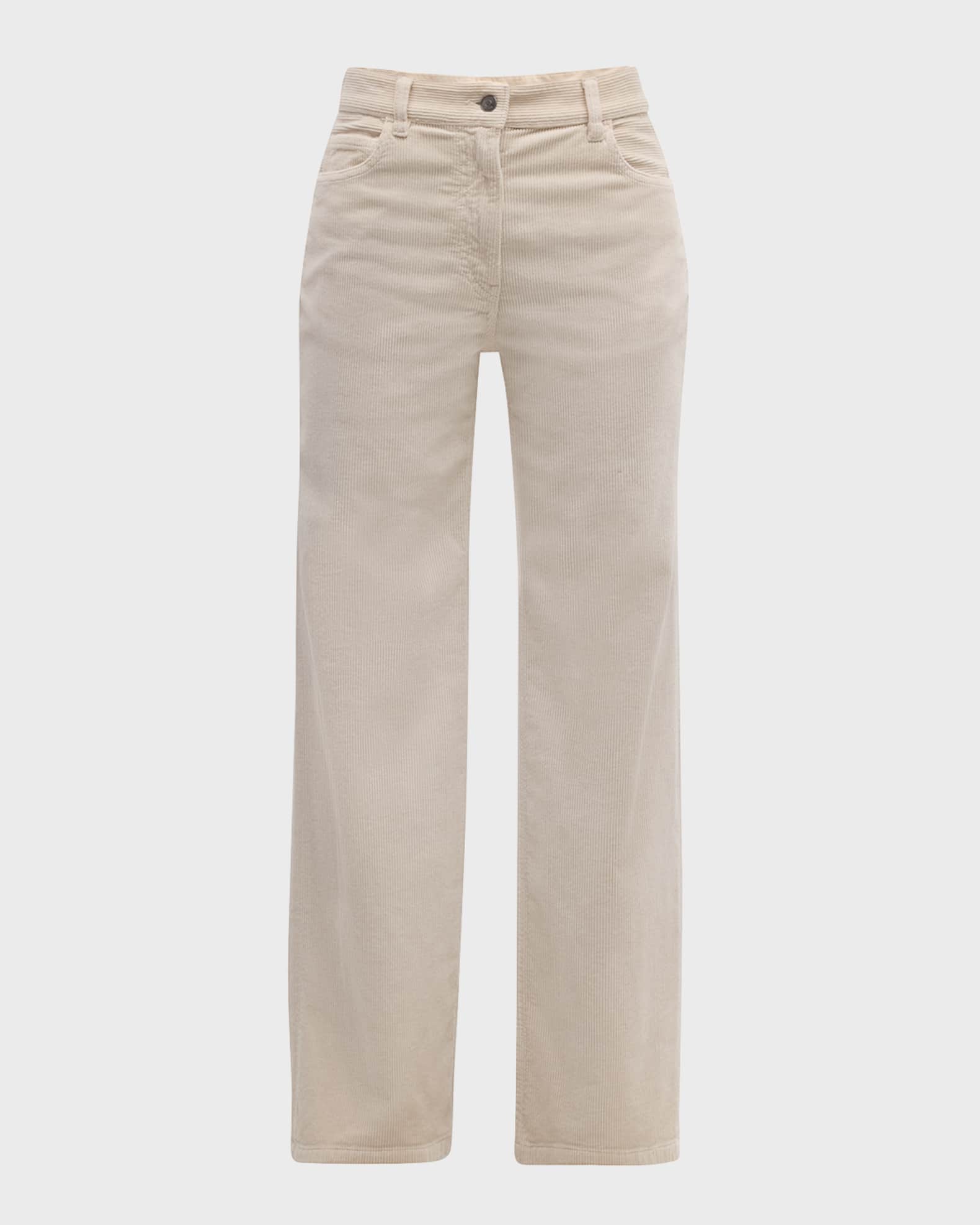 Dan Corduroy Straight-Leg Pants 0