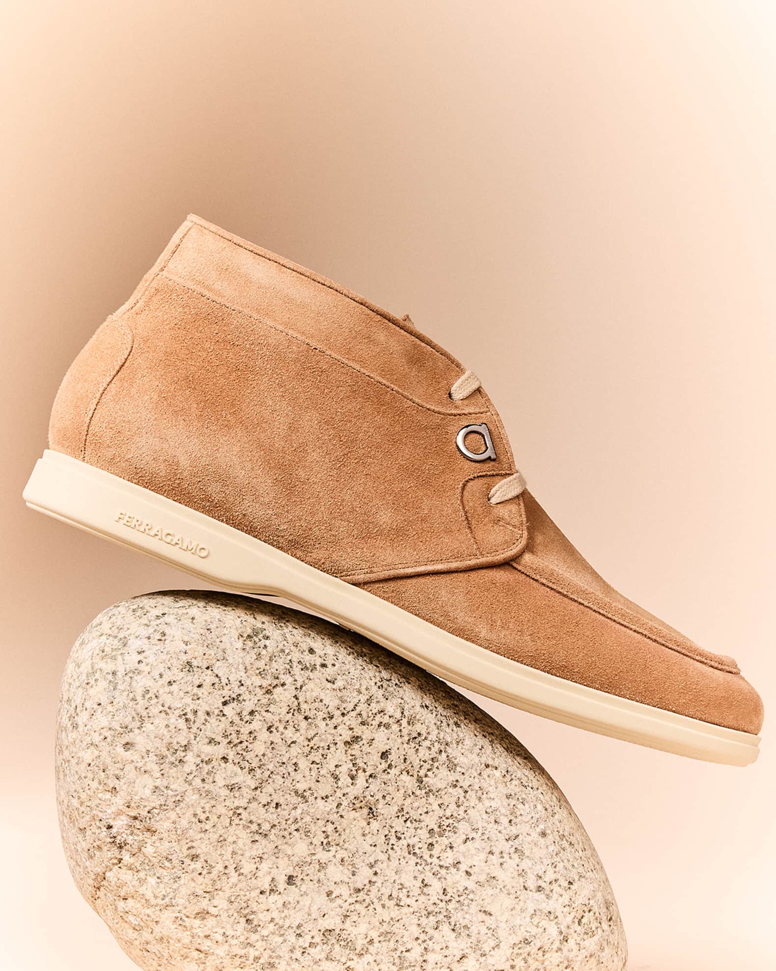 Ferragamo Men s Cervia Gancio Suede Chukka Boots Neiman Marcus