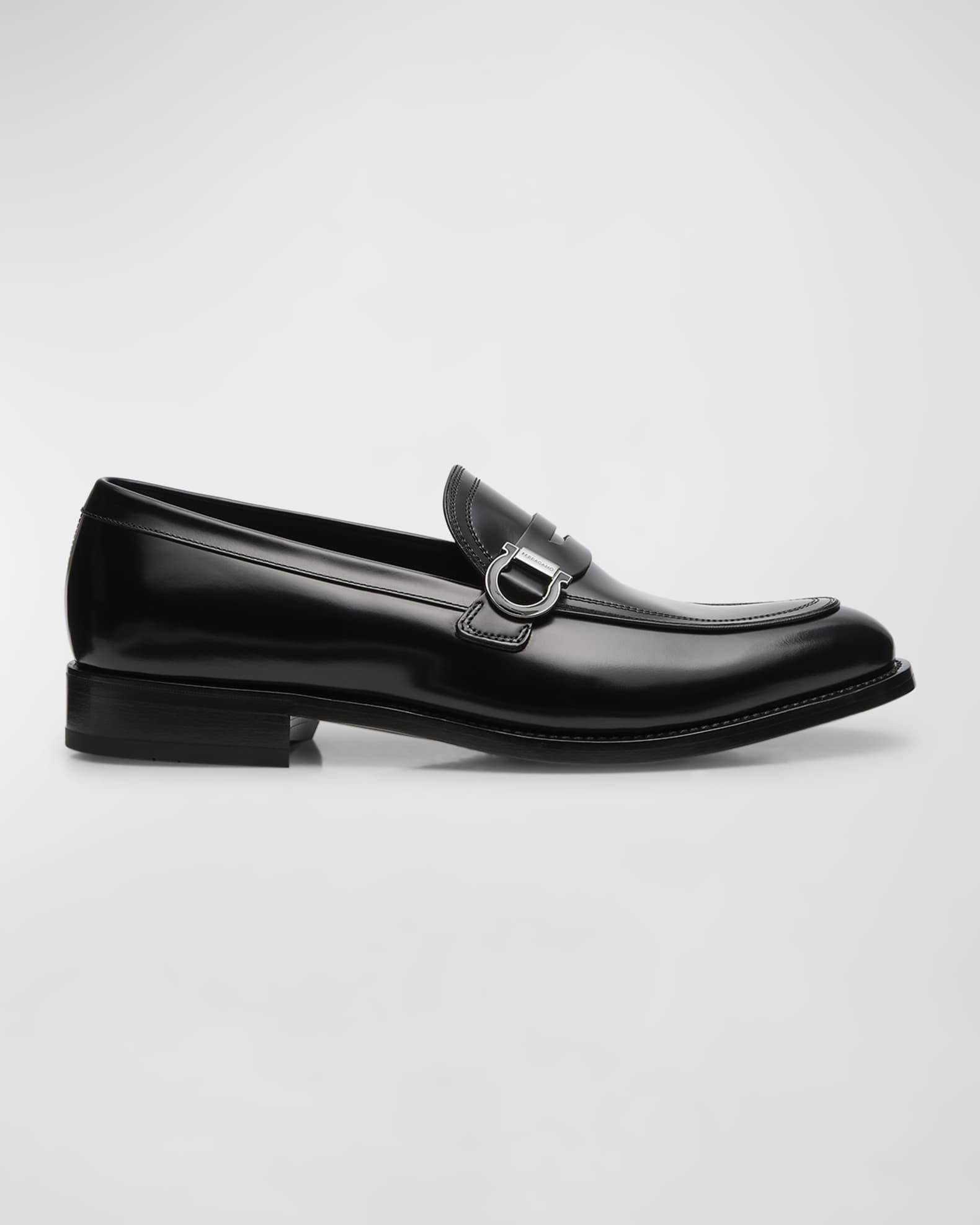 Men's Canada Gancini Leather Penny Loafers 0