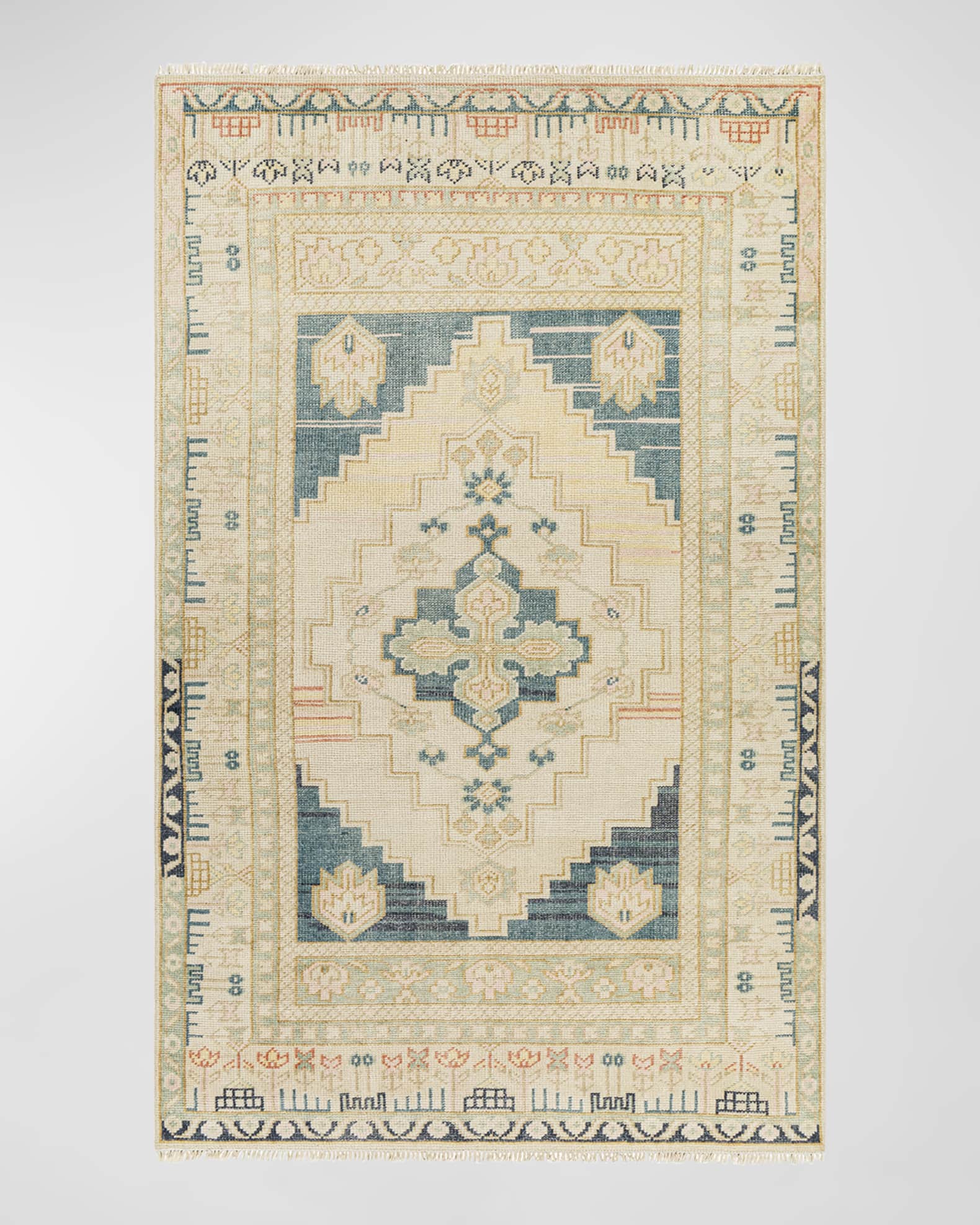 Anadolu Teal Hand-Knotted Rug 0
