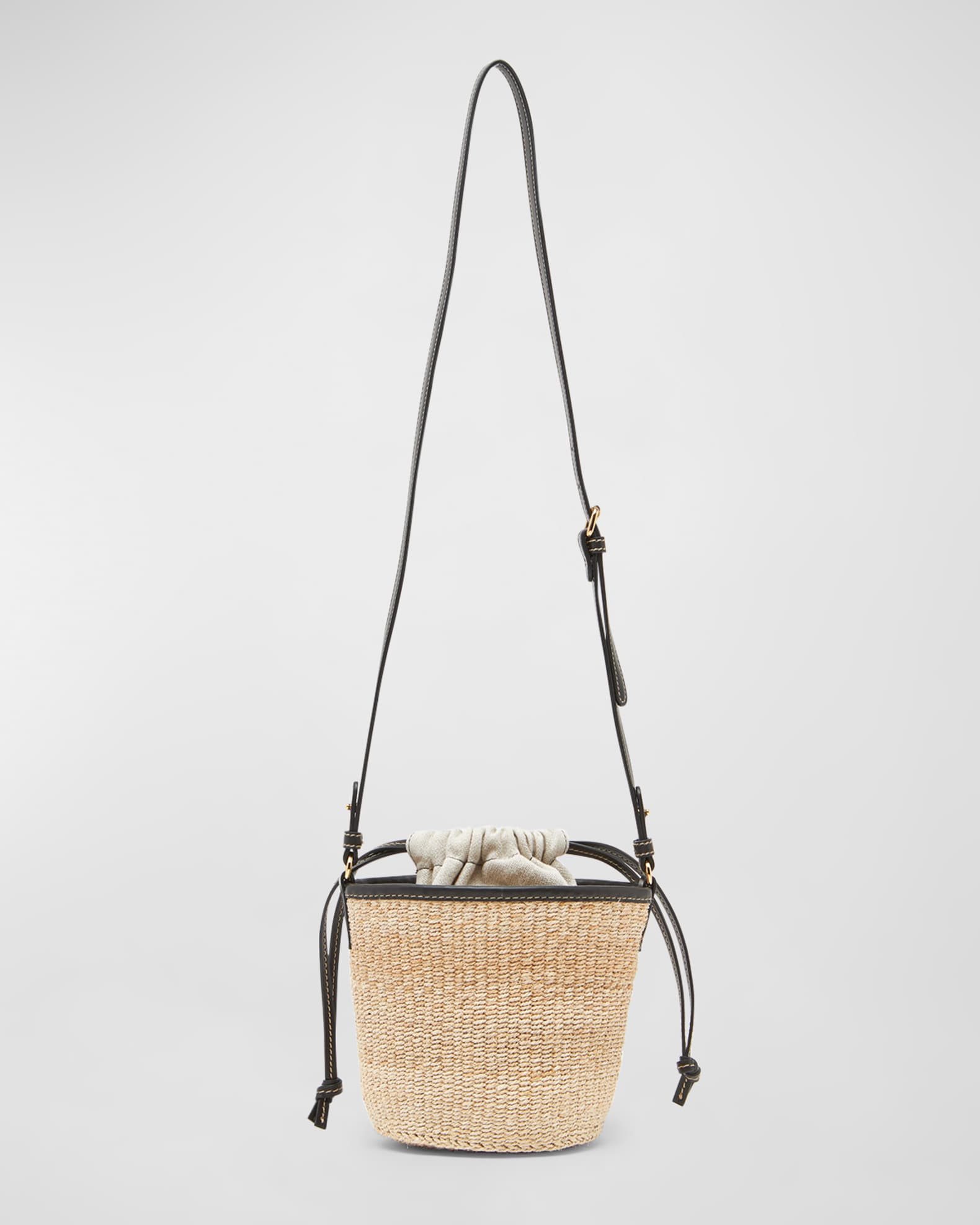 Stella McCartney Eco Abaca Basket Crossbody Bag Neiman Marcus