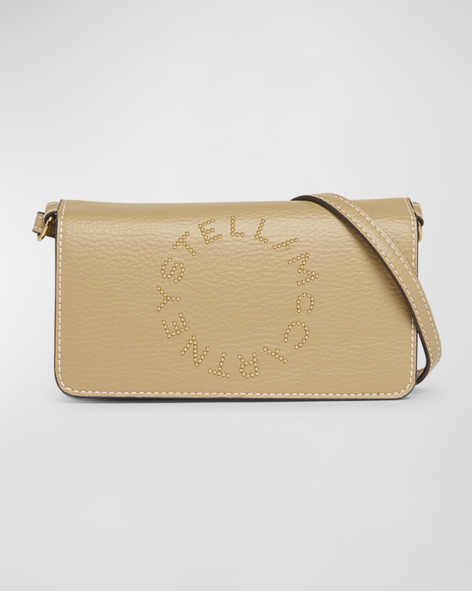Stella McCartney Mini Studded Logo Crossbody Bag Neiman Marcus