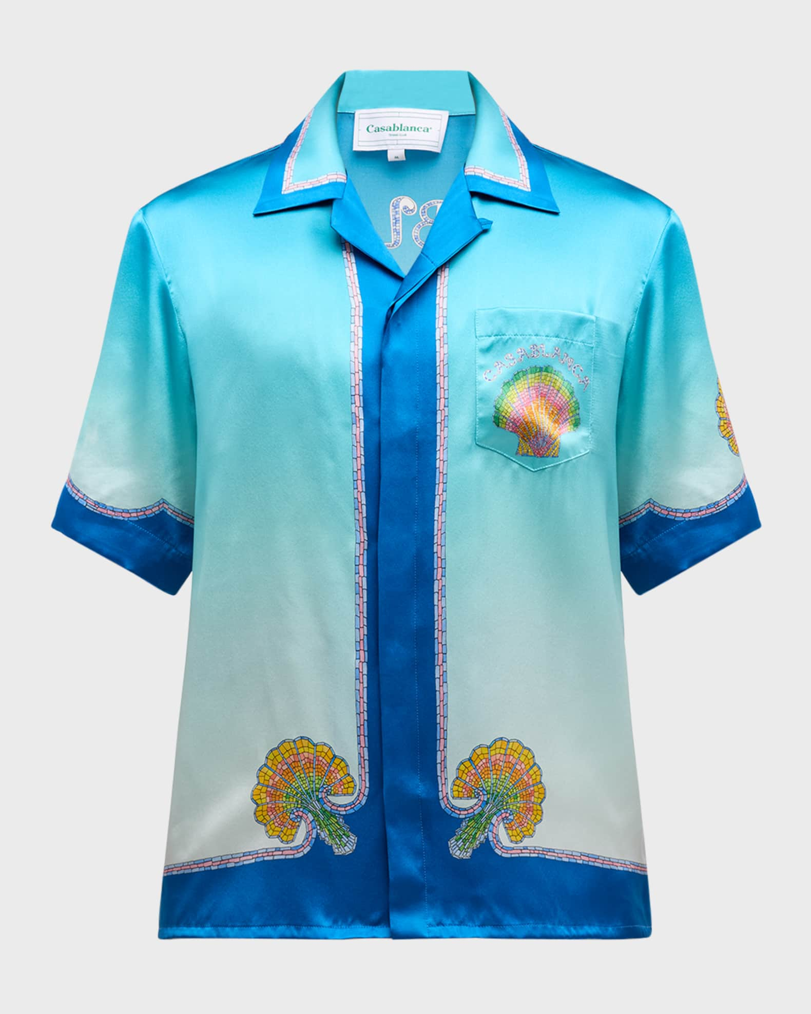 Casablanca Green Patch Polo