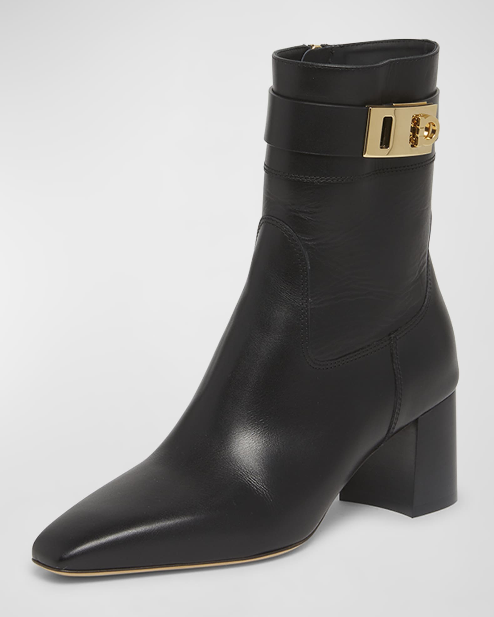 Rol Leather Gancino Buckle Ankle Boots 1