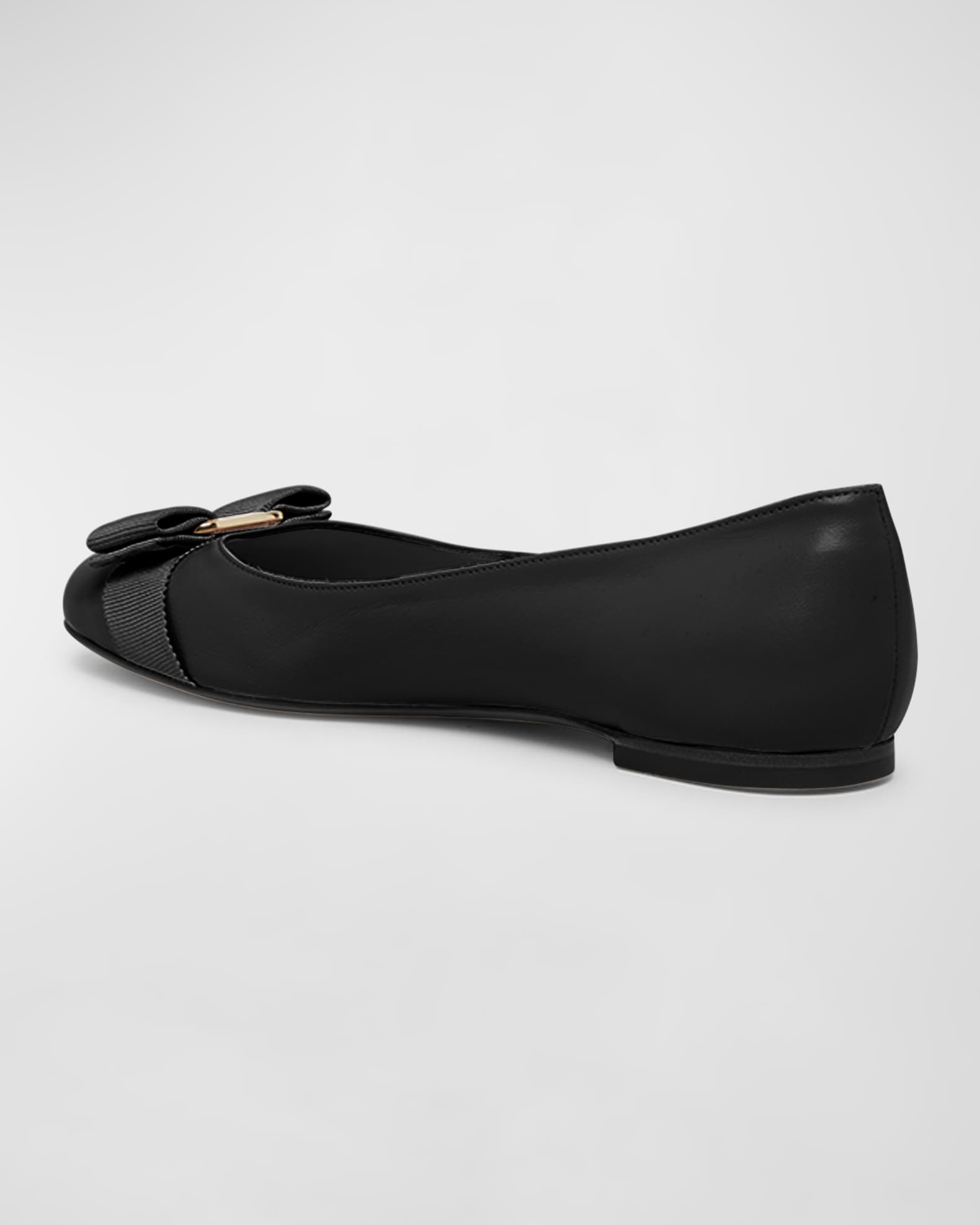 FERRAGAMO Varina Grosgrain Bow Flat (Women)