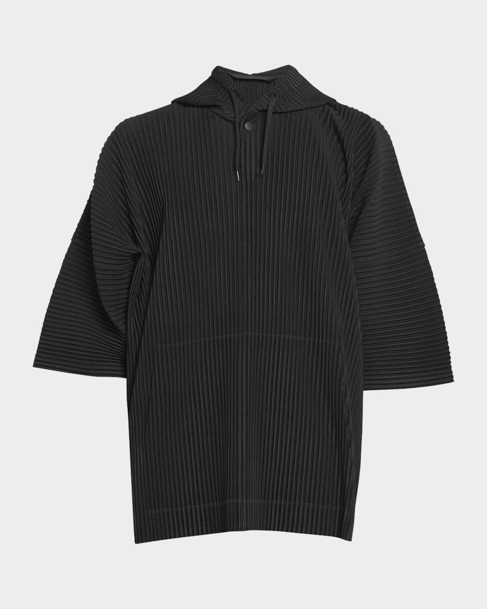 Homme Plisse Issey Miyake Men s MC June Pleated Hoodie Neiman Marcus