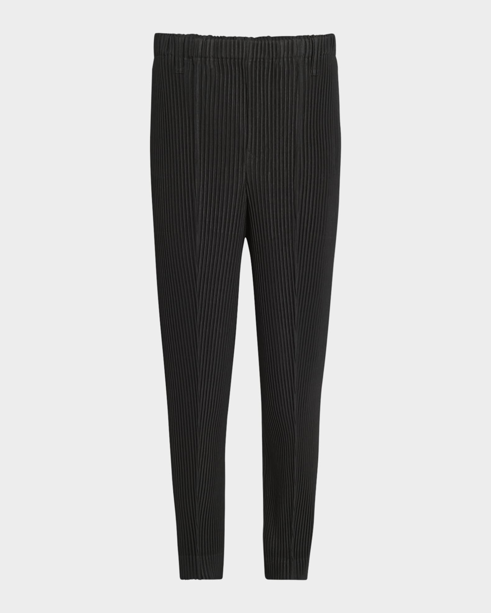 HOMME PLISSÉ ISSEY MIYAKE Red Kersey Pleats Trousers