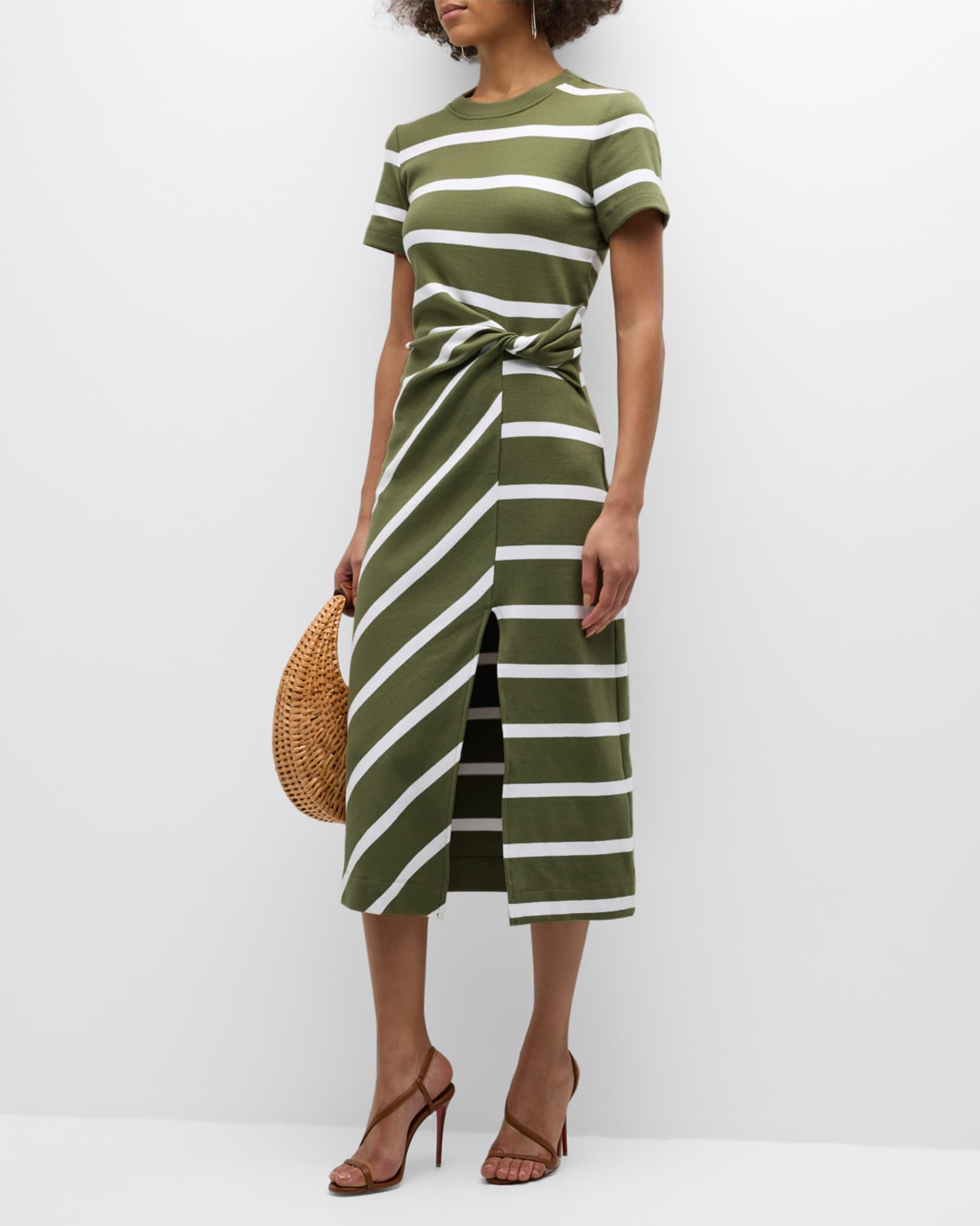 Tanya Taylor | Short Sleeve Striped Cody Dress