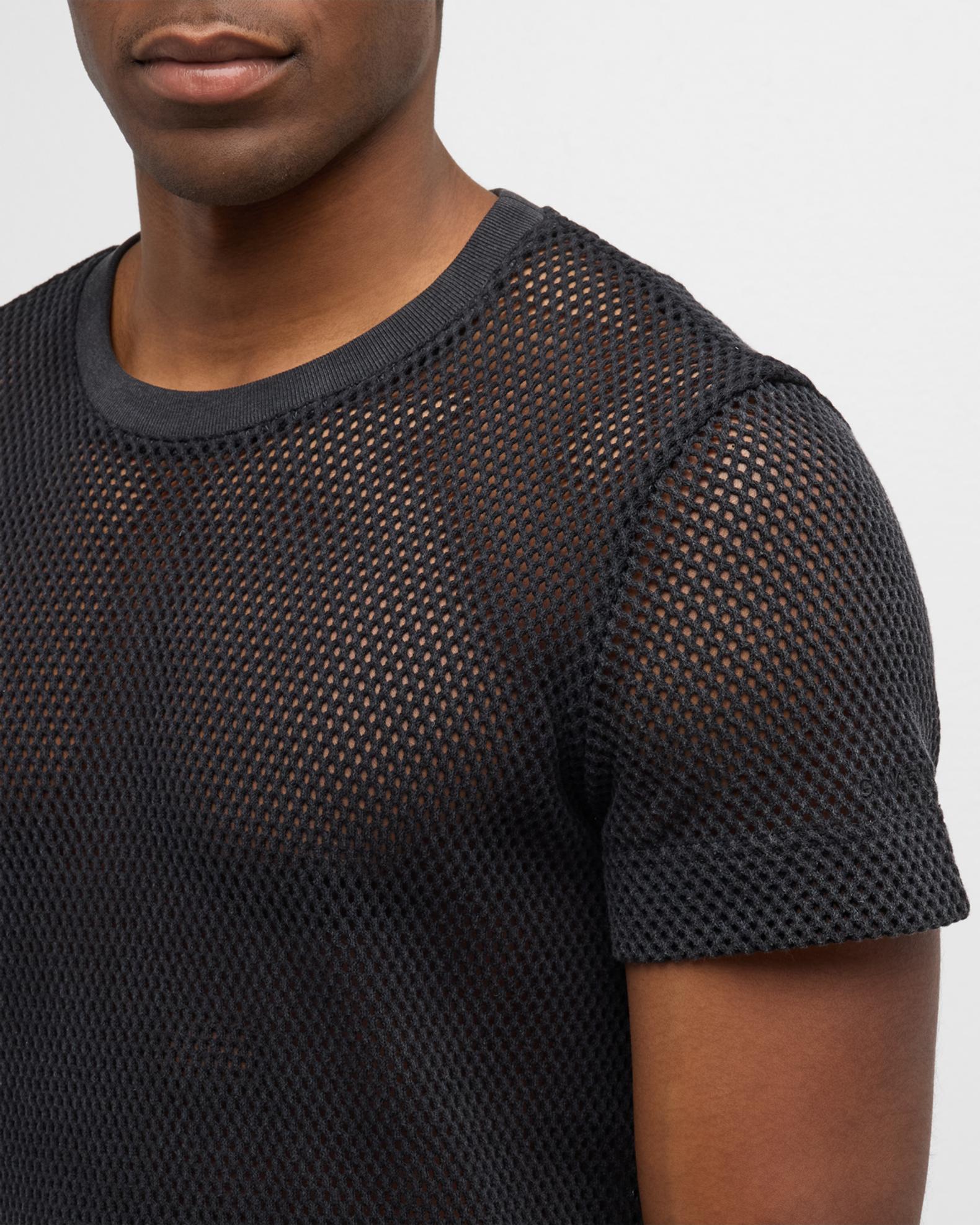 Givenchy Men's Washed Mesh T-Shirt | Neiman Marcus