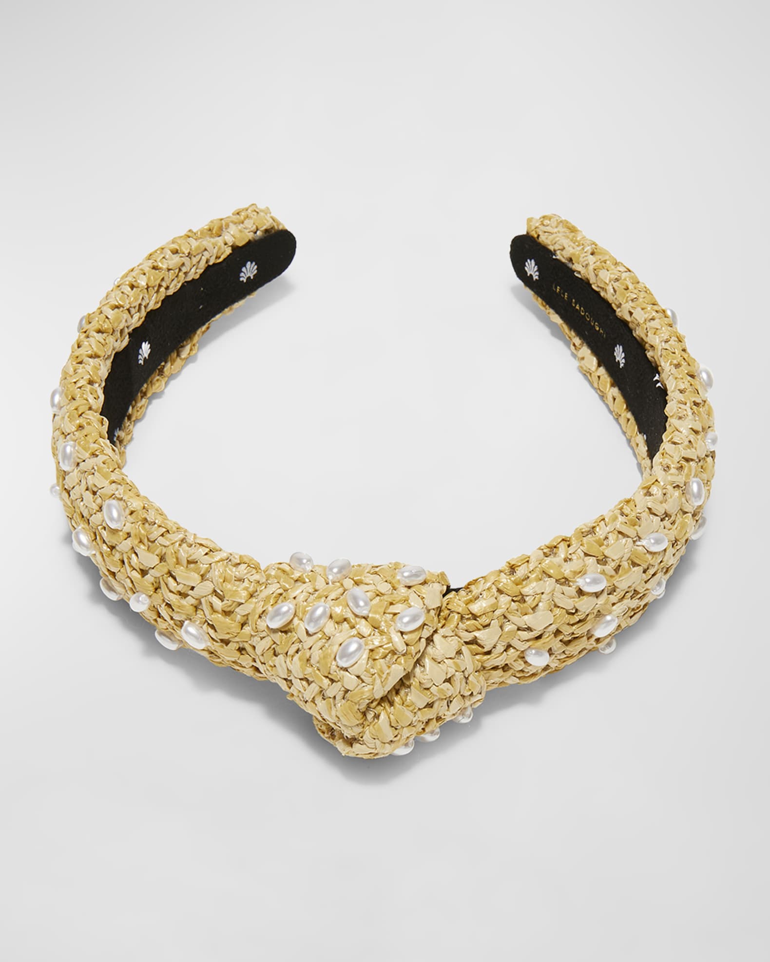 Lele Sadoughi Pearly Slim Knotted Headband