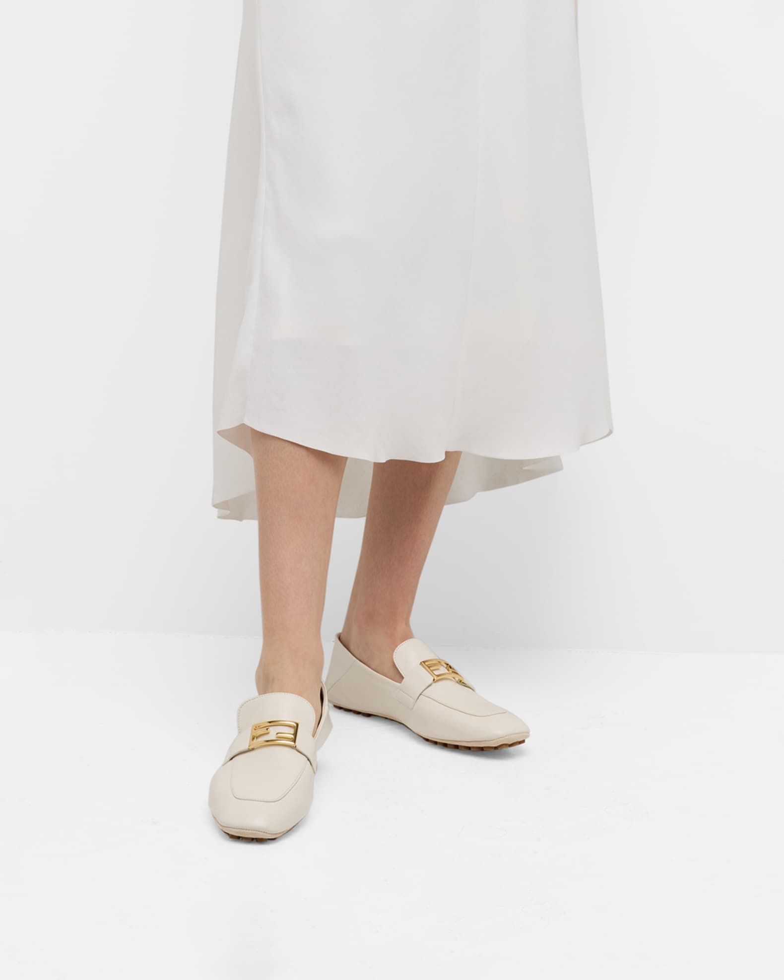 Leather Buckle Driver Loafers 1