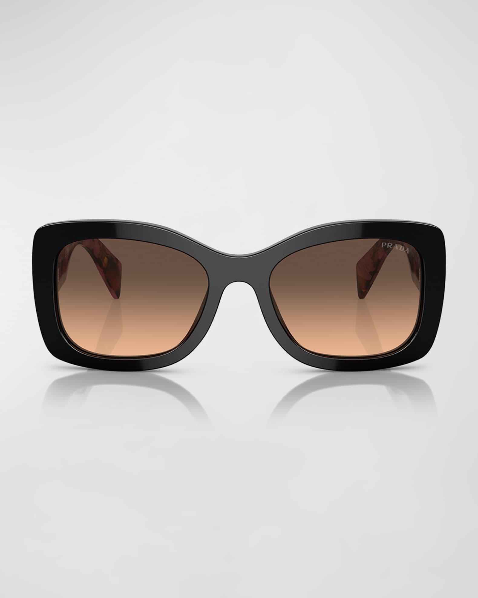 Gradient Logo Acetate Butterfly Sunglasses