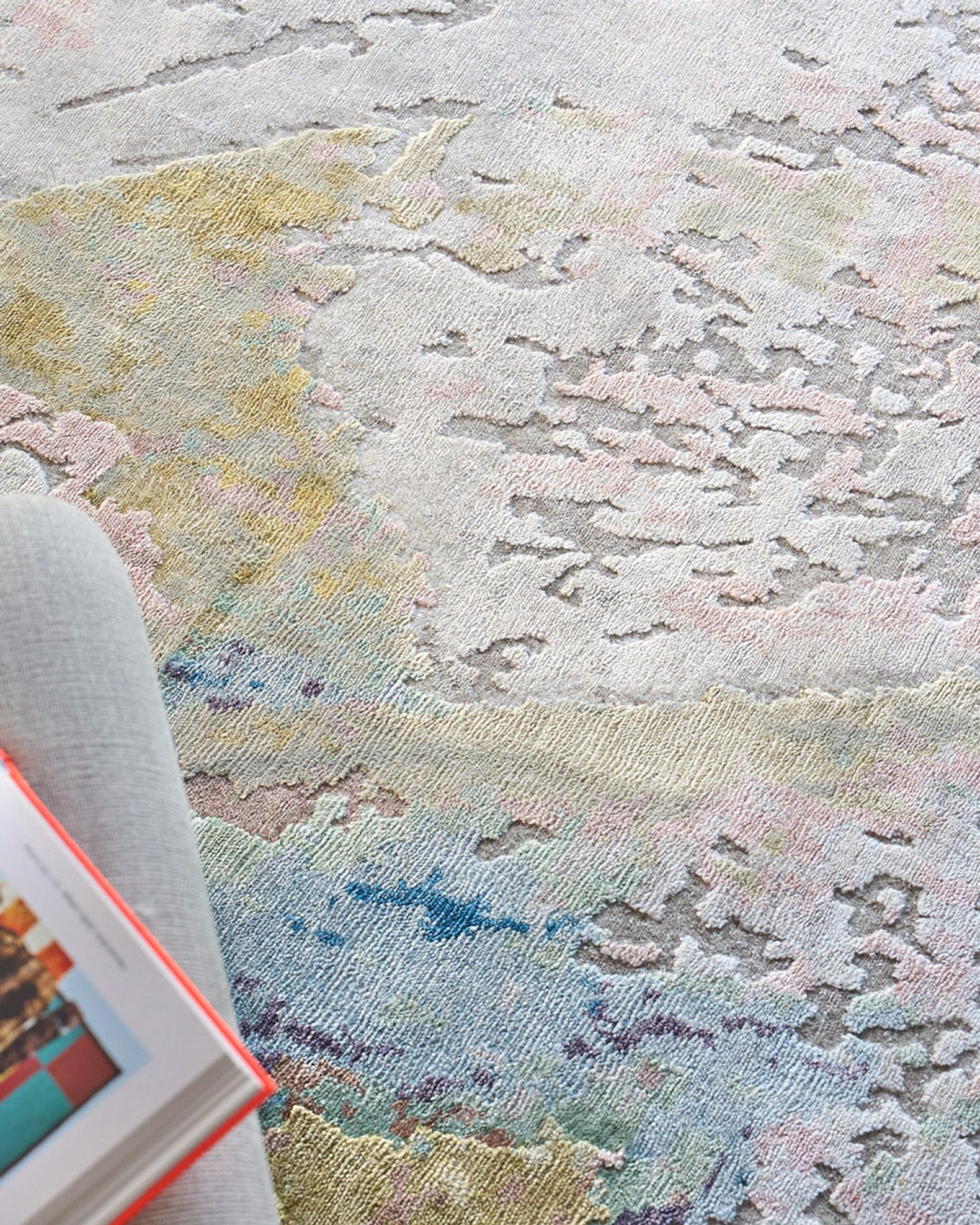Exquisite Rugs Floor Art Hand-Knotted Multi Rug, 10' x 14' | Neiman Marcus