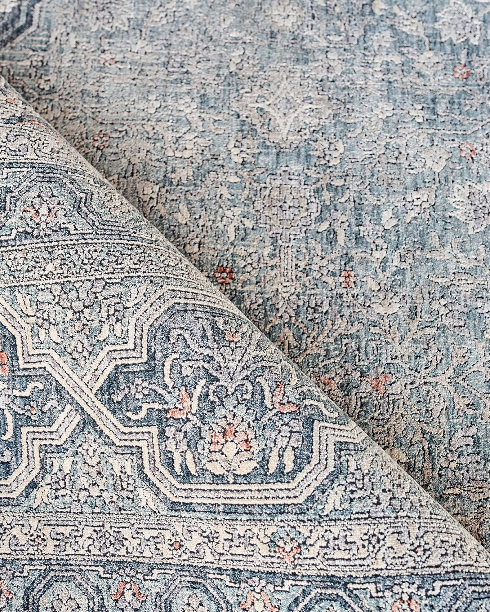 Heritage Blue & Gray Rug Collection | Neiman Marcus